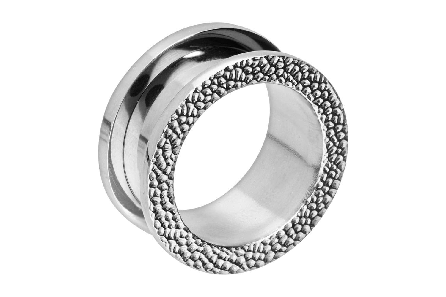 PIERCINGLINE Plug Chirurgenstahl Tunnel STRUKTUR (Tunnels, 1-tlg)