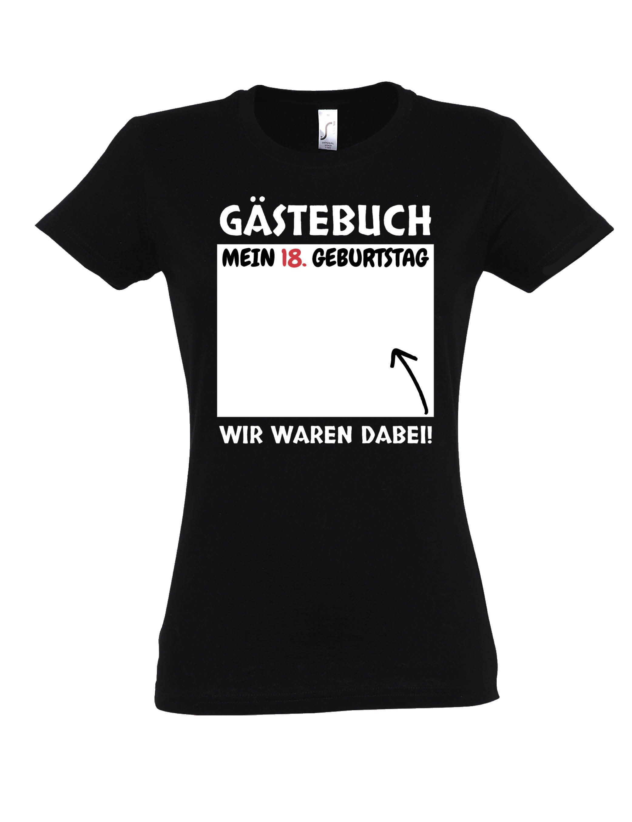 Youth Designz Print-Shirt Gästebuch 18. Geburtstag Damen T-Shirt mit Lustig günstig online kaufen