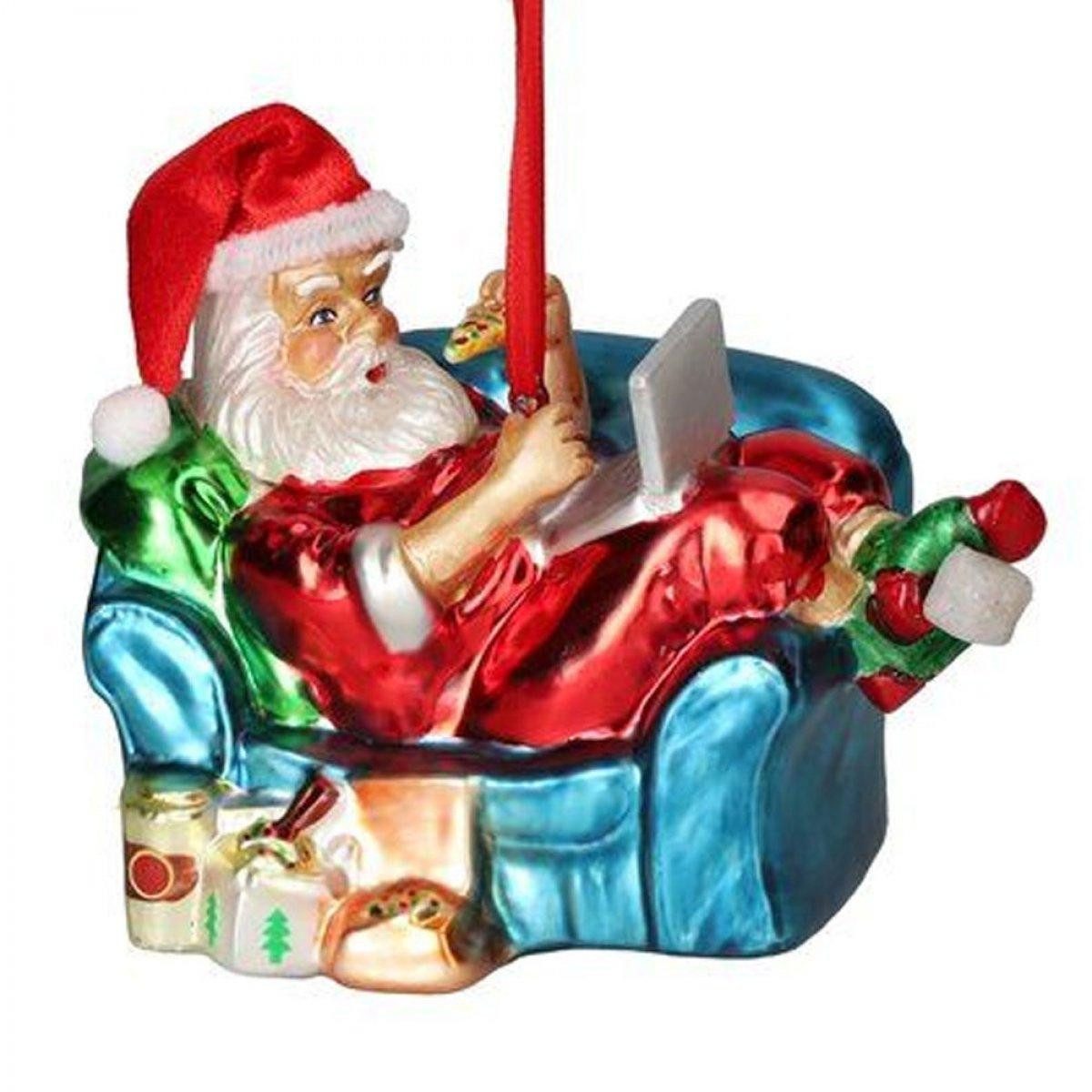 Christbaumschmuck Christbaumschmuck Santa auf Sofa
