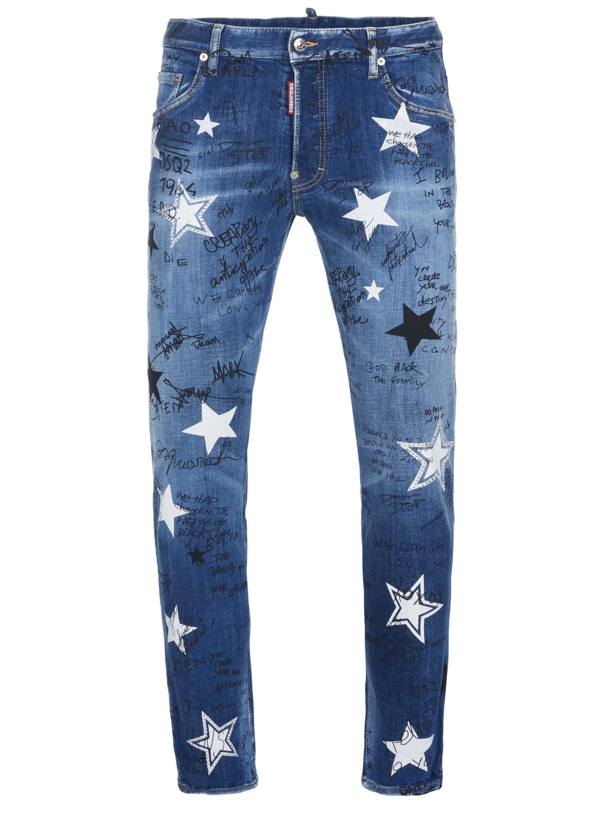 Dsquared2 Straight-Jeans Dsquared2 Skater Jeans blau günstig online kaufen