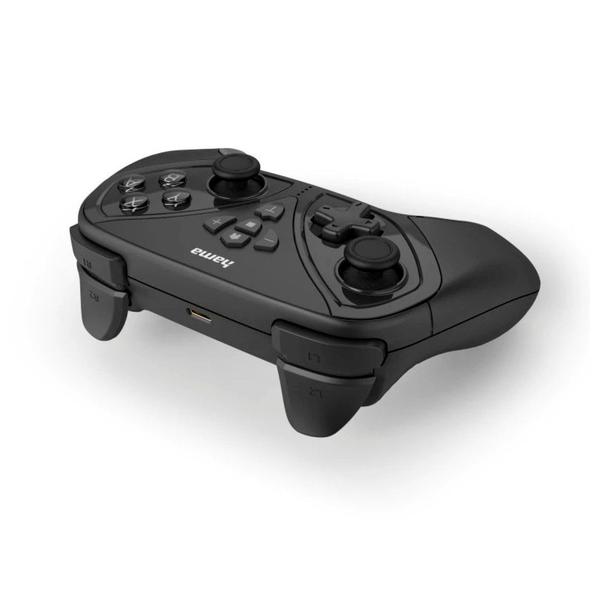 Hama Bluetooth Pro Wireless Controller Pad Kabellos Switch-Controller (Packung, passend für Nintendo Switch OLED Lite Konsole Li-Ion Akku Vibration)