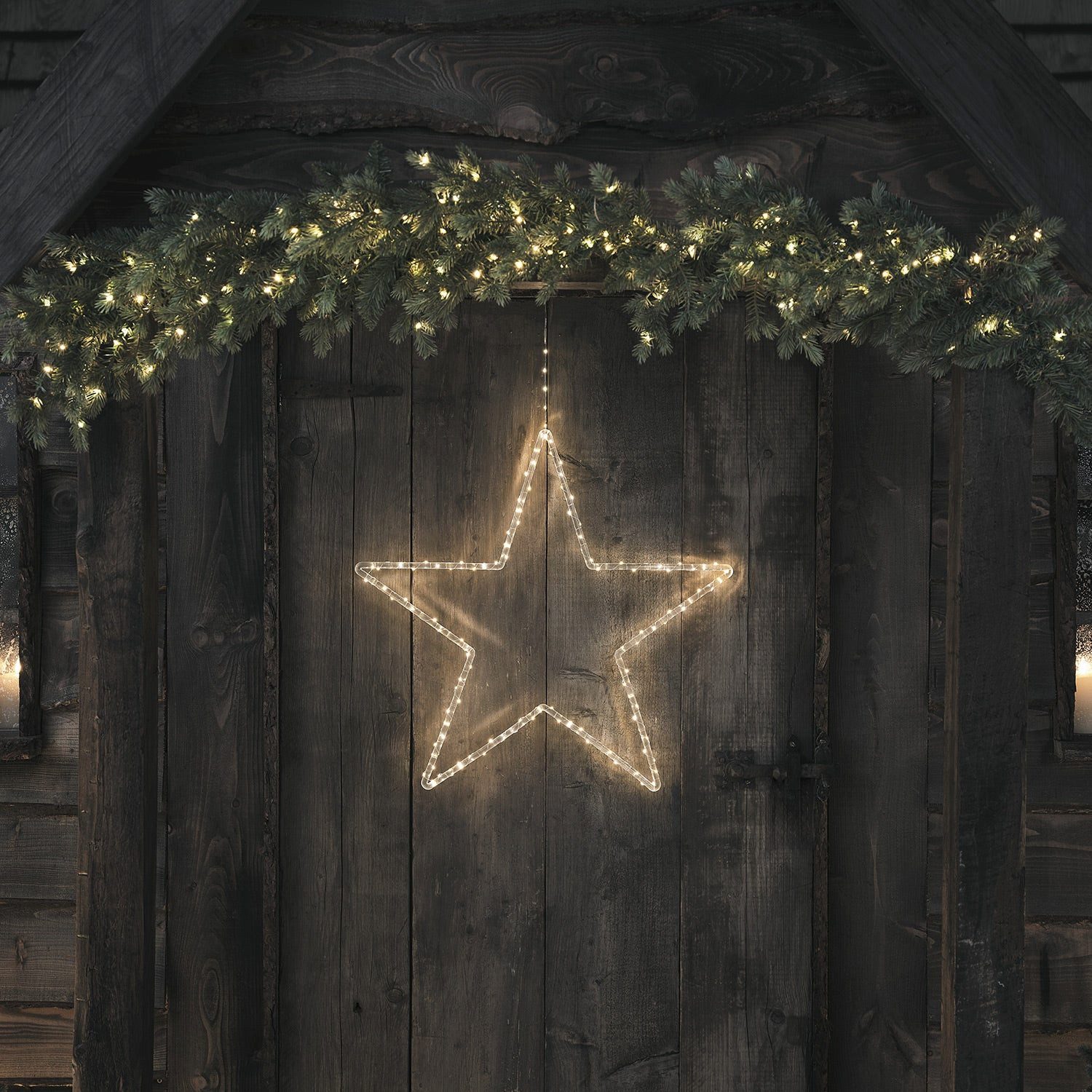 Lights4fun LED-Stern für außen 60cm Acryl LED Stern Weihnachtsdeko außen, LED fest integriert – Bild 3 von 4