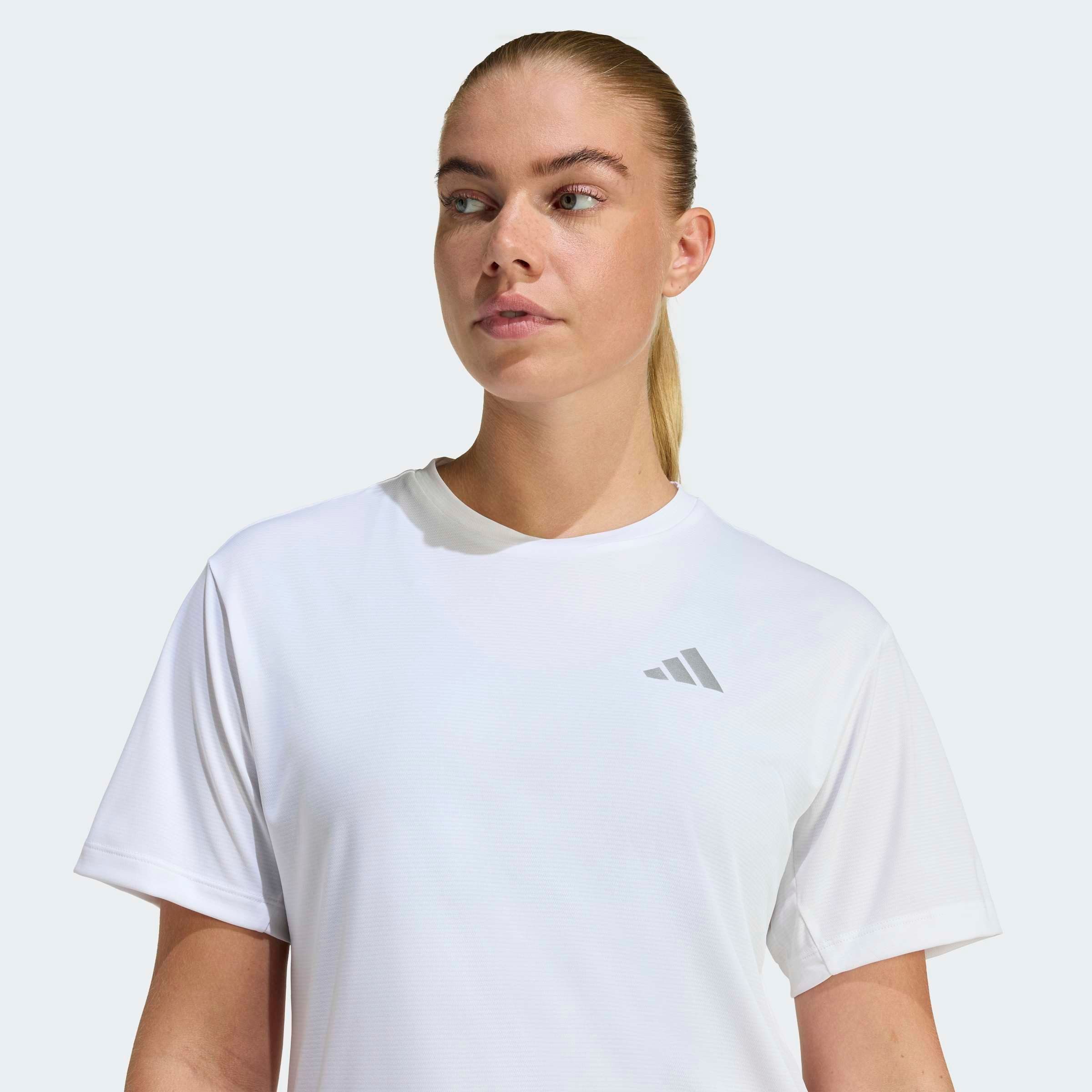 adidas Performance Laufshirt RUN ESS TEE W mit climacool® Technologie, ohne Verschluss