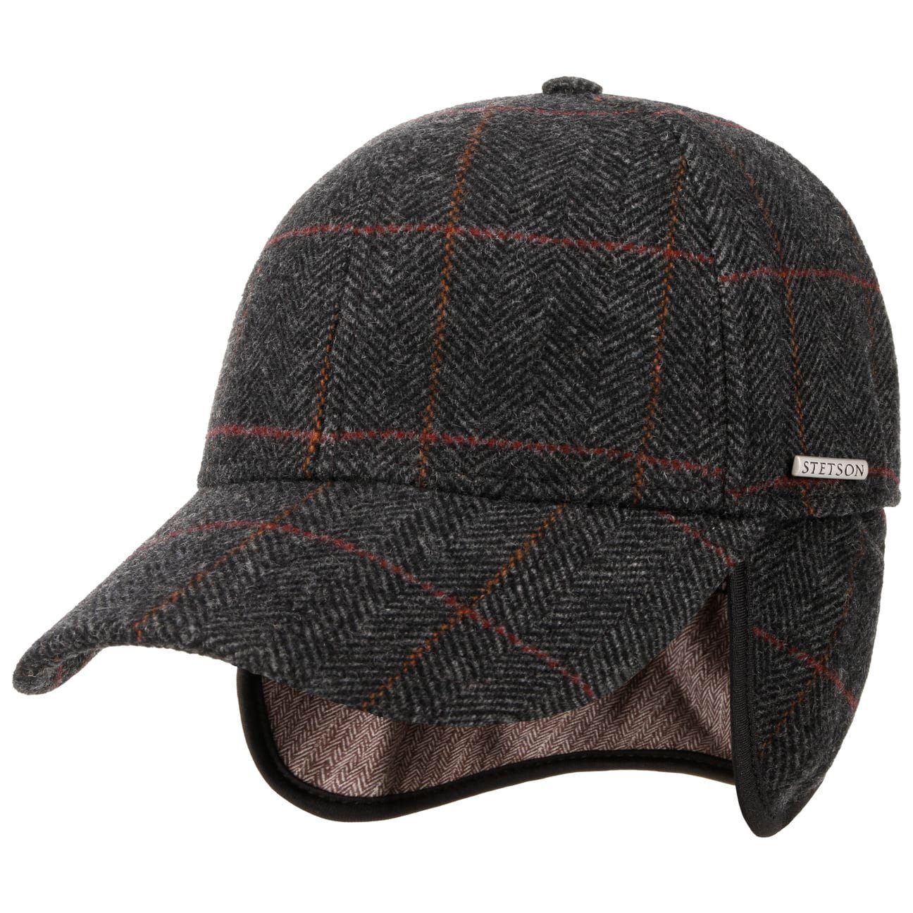 Stetson Baseball Cap (1-St) Wollcap Hinten geschlossen