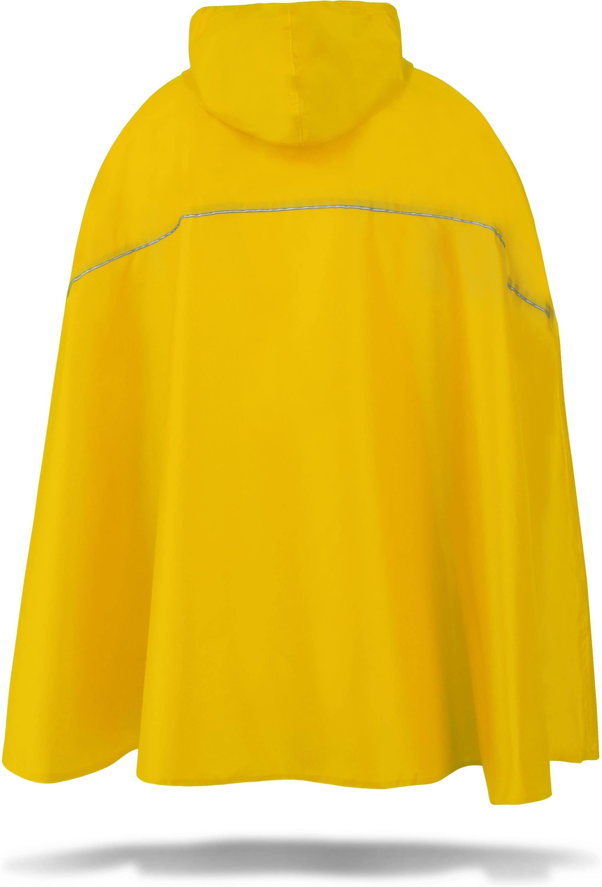 normani Regenponcho Unisex Regenponcho wasserdicht Cherrapunji mit Kapuze - 12000 mm Wassersäule - 3M™-Reflektor