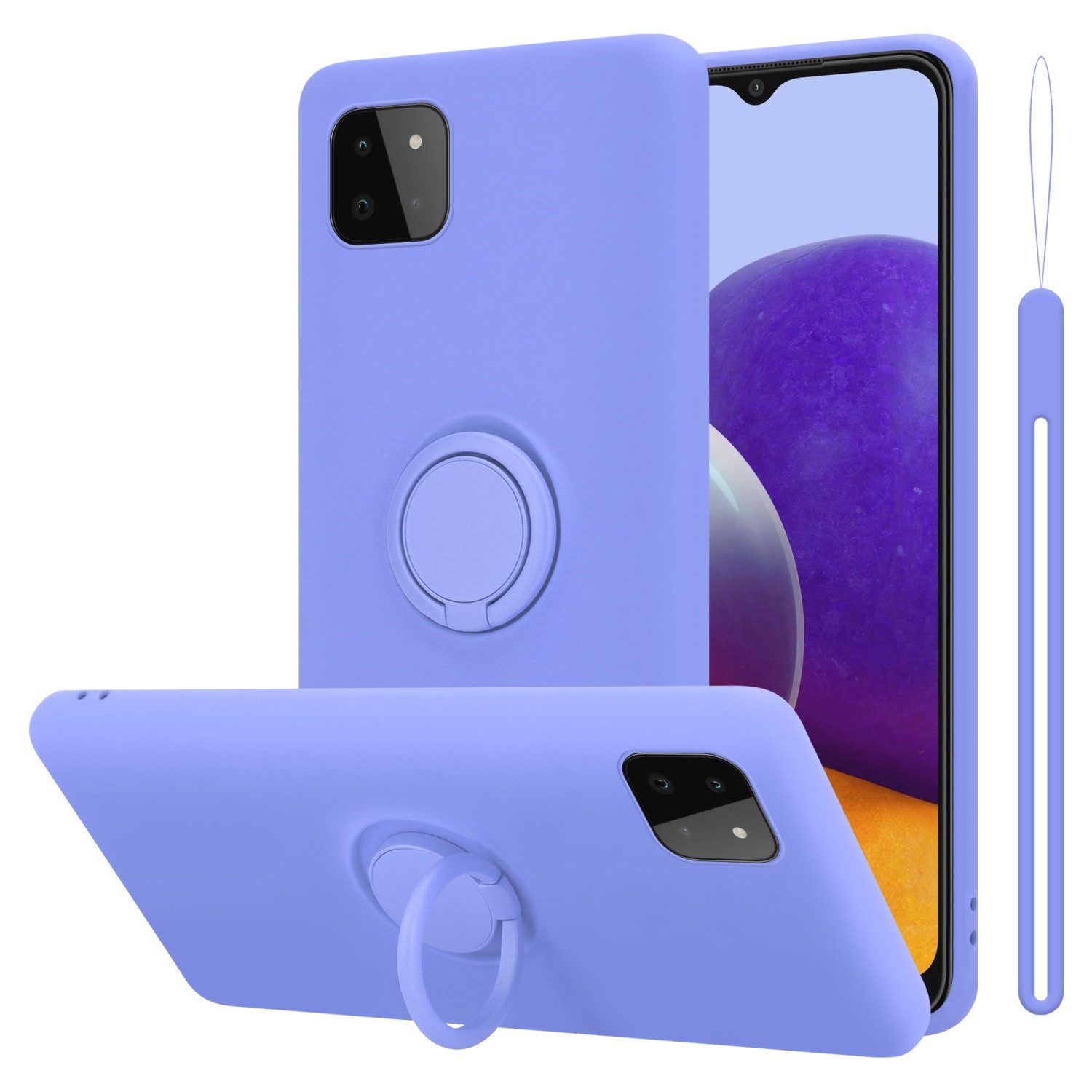 Cadorabo Handyhülle für Samsung Galaxy A22 5G Hülle Samsung Galaxy A22 5G, Robustes Hard Case - Handy Schutzhülle - Hülle - Back Cover Bumper
