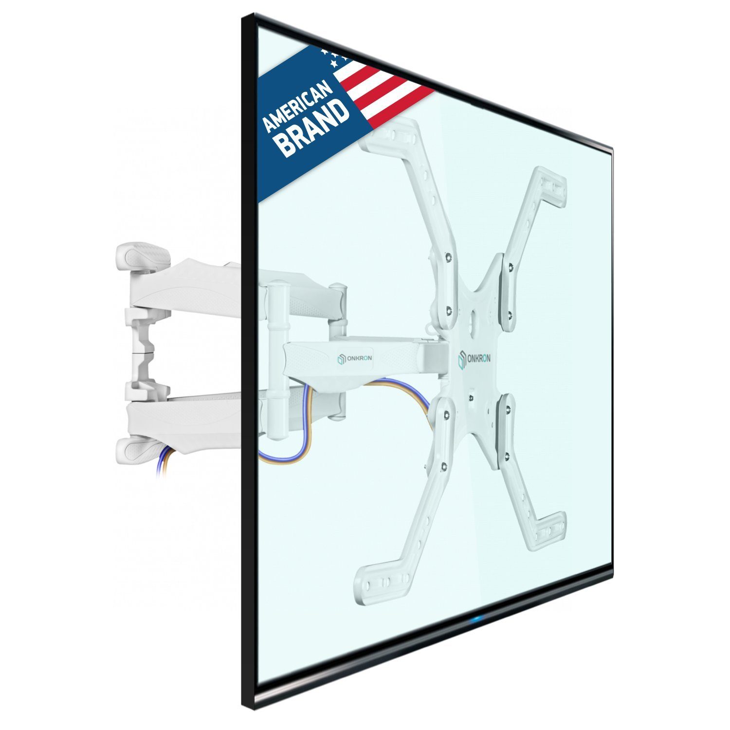 ONKRON M5L-WHT TV-Wandhalterung, (bis 70 Zoll)