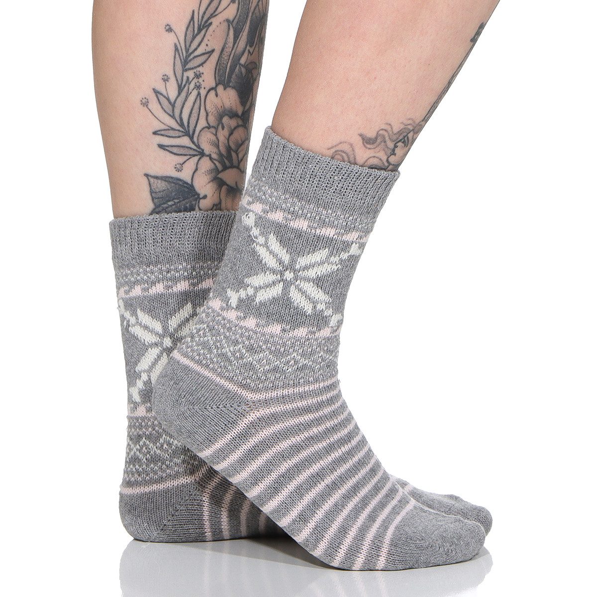 simaranda Norwegersocken Damen Socken gemischt 83 35-38 Bunt Gemischt 3 Paar (Spar-Set, 3-Paar)