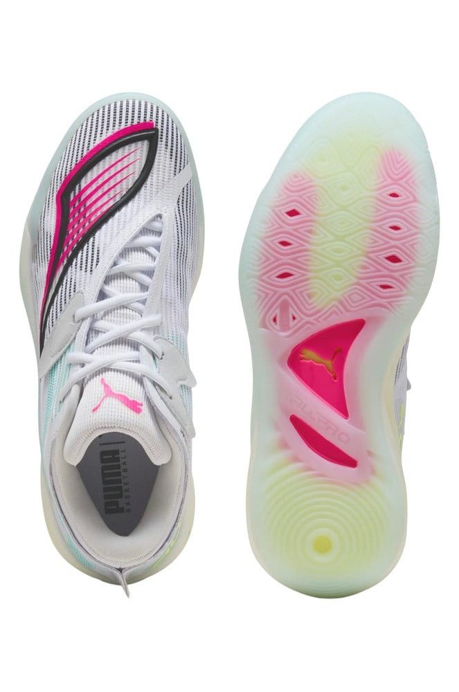 PUMA Hallen-Indoorschuhe All-Pro Nitro™ 2 (Basketball) 2025 weiss/bunt Badmintonschuh