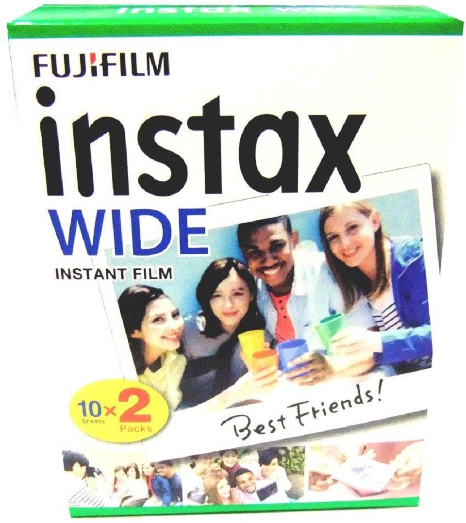 FUJIFILM Sofortbildfilm 1x Fuji Instax Wide Film Doppelpack