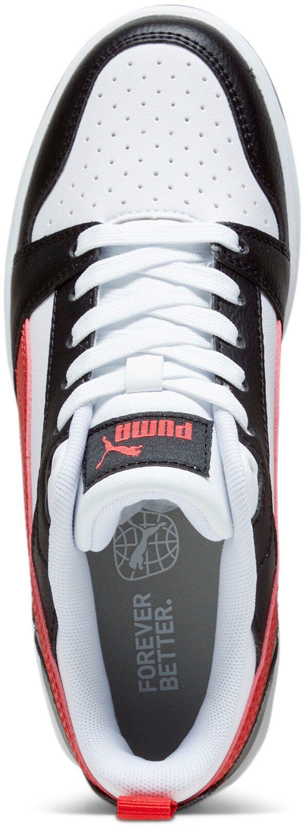 Black Sneaker All White-For V6 REBOUND LO PUMA JR Time Red-PUMA PUMA