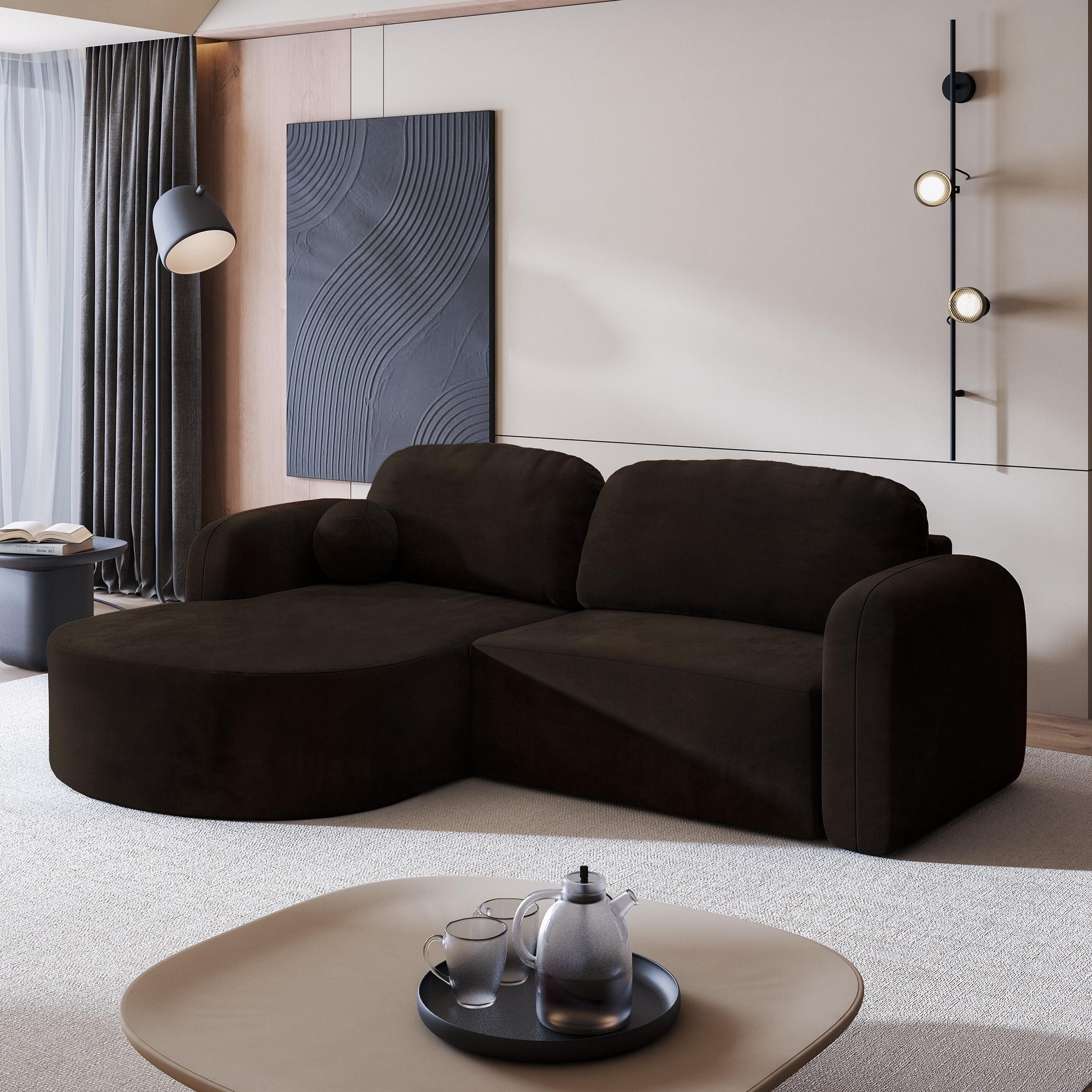 Masseno Ecksofa AMILIA mit Schlaffunktion L-Form, günstig online kaufen