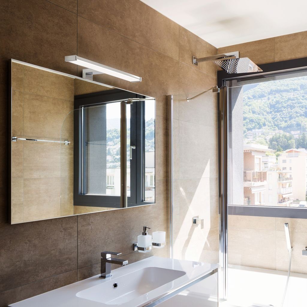 B.K.Licht Wandleuchte Spiegellampe IP44 600lm Badezimmer - BKL1230, LED fest integriert, Neutralweiß, Schminklicht Schrankleuchte 7W 4.000K 40cm Modern