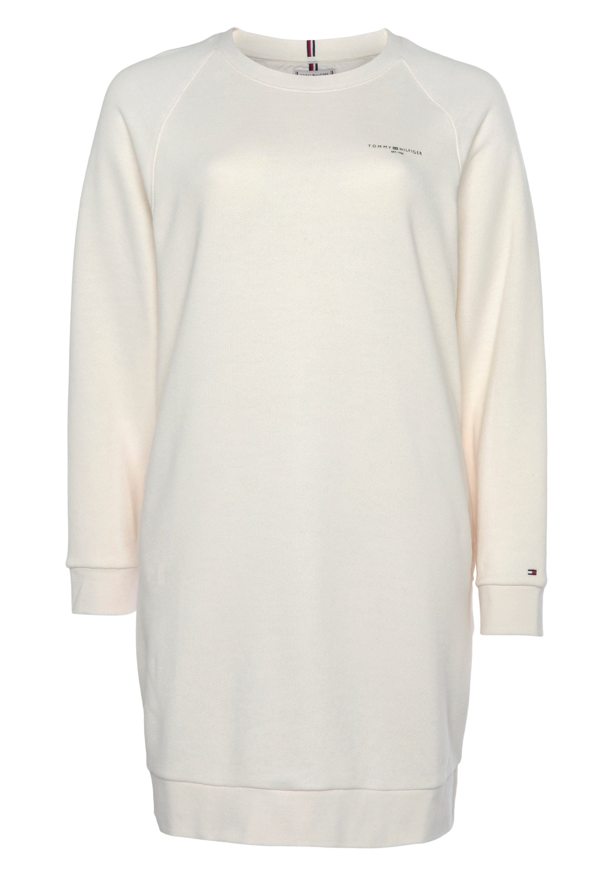 Tommy Hilfiger Curve Sweatkleid CRV 1985 MINI CORP C-NK DRS LS PLUS SIZE CURVE,mit Tommy Hilfiger Mini Logo-Schriftzug Ancient_White | Sweatkleider