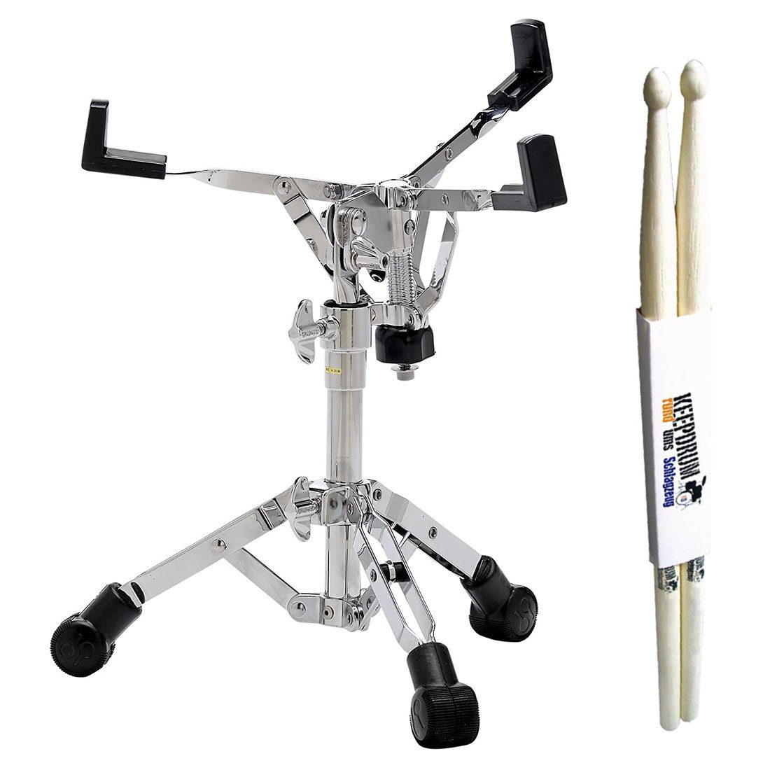 Schlagzeug Sonor Snareständer SS XS 2000 Snare mit Schlagzeugstöcken