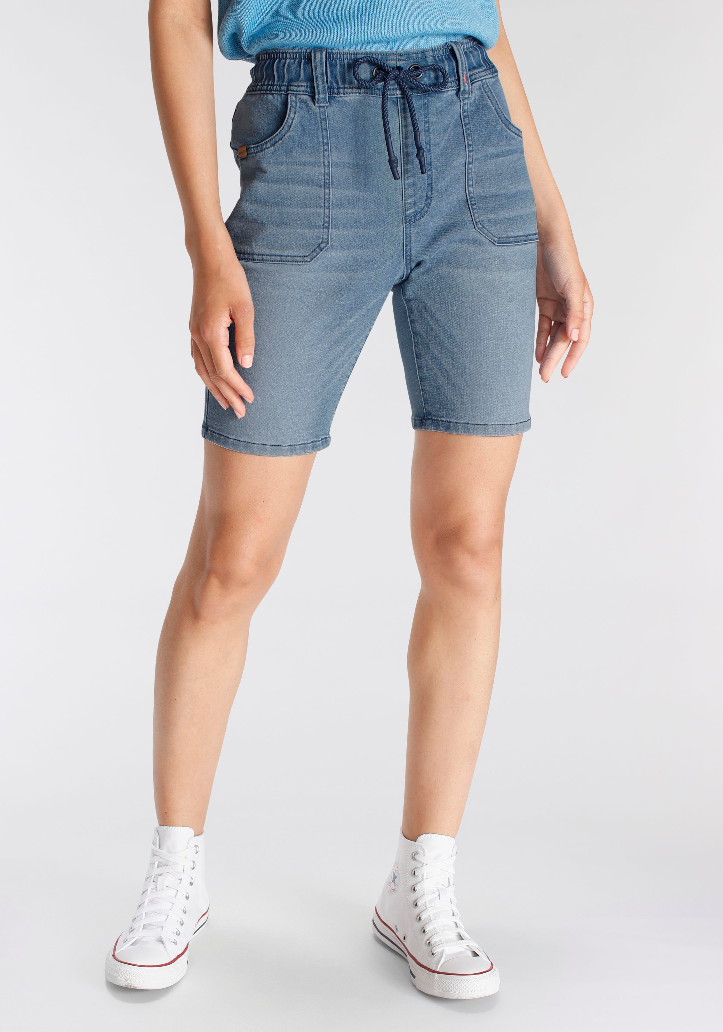 Alife & Kickin Jogg-Jeansbermudas AlbaAK NEUE KOLLEKTION mid blue used | Bermudas