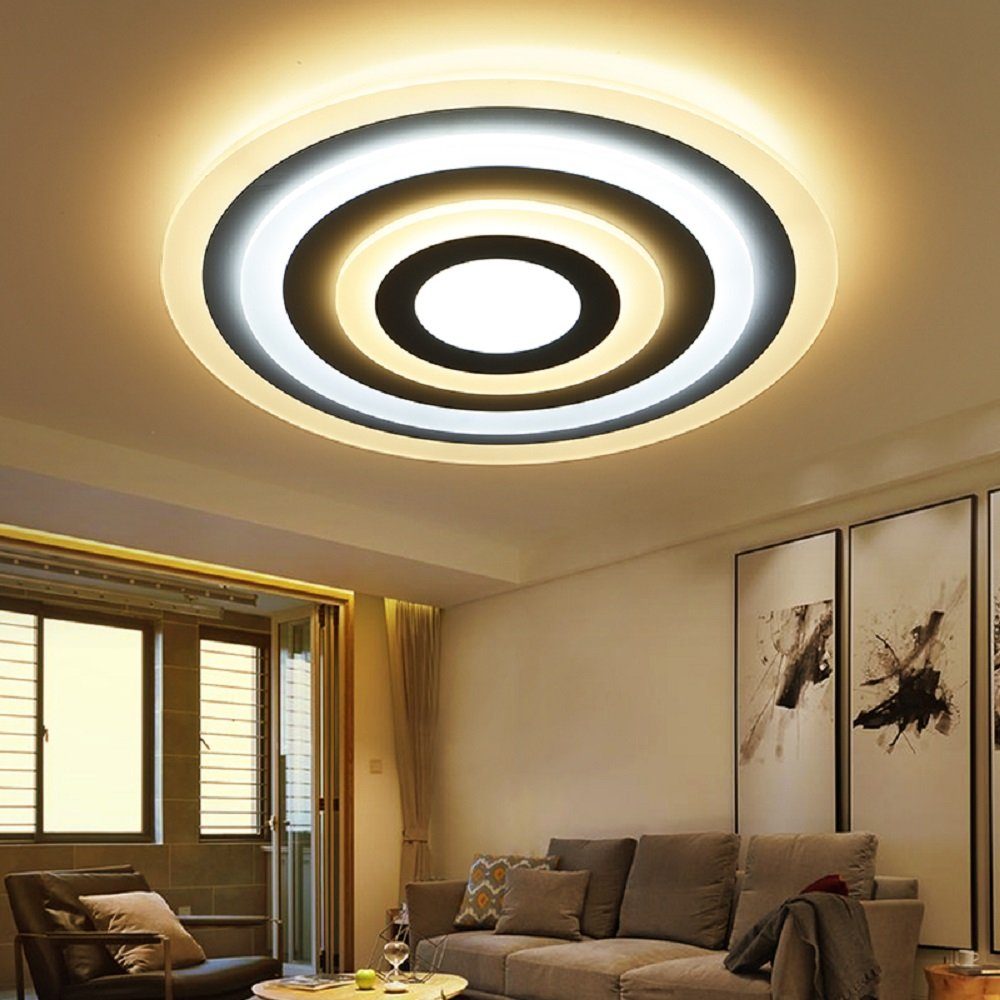 Euroton LED Deckenleuchte LED Deckenleuchte Deckenlampe 80*65*9 Fernbedienu günstig online kaufen