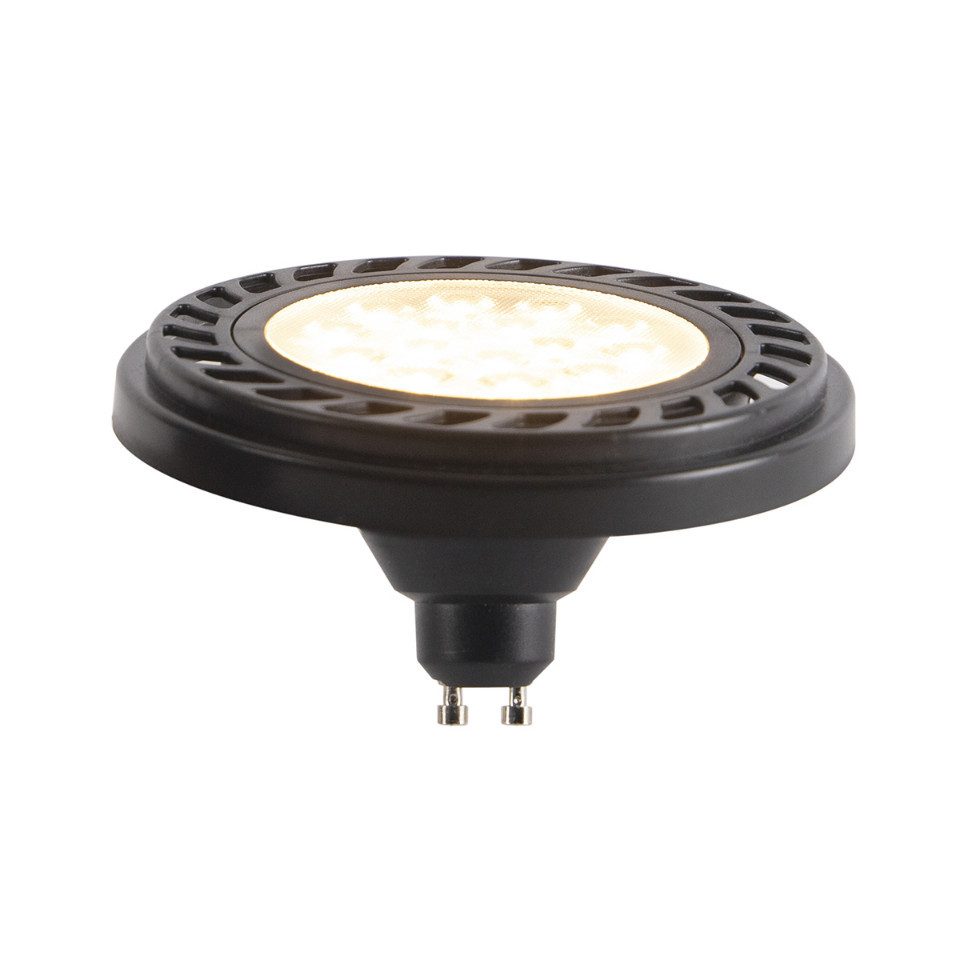 Qazqa LED Einbaustrahler Delux honey, Dimmbar, LED wechselbar, Extra-Warmweiß, QAZQA Außen Einbau­leuchte, gu10, Schwarz, Aluminium, Modern