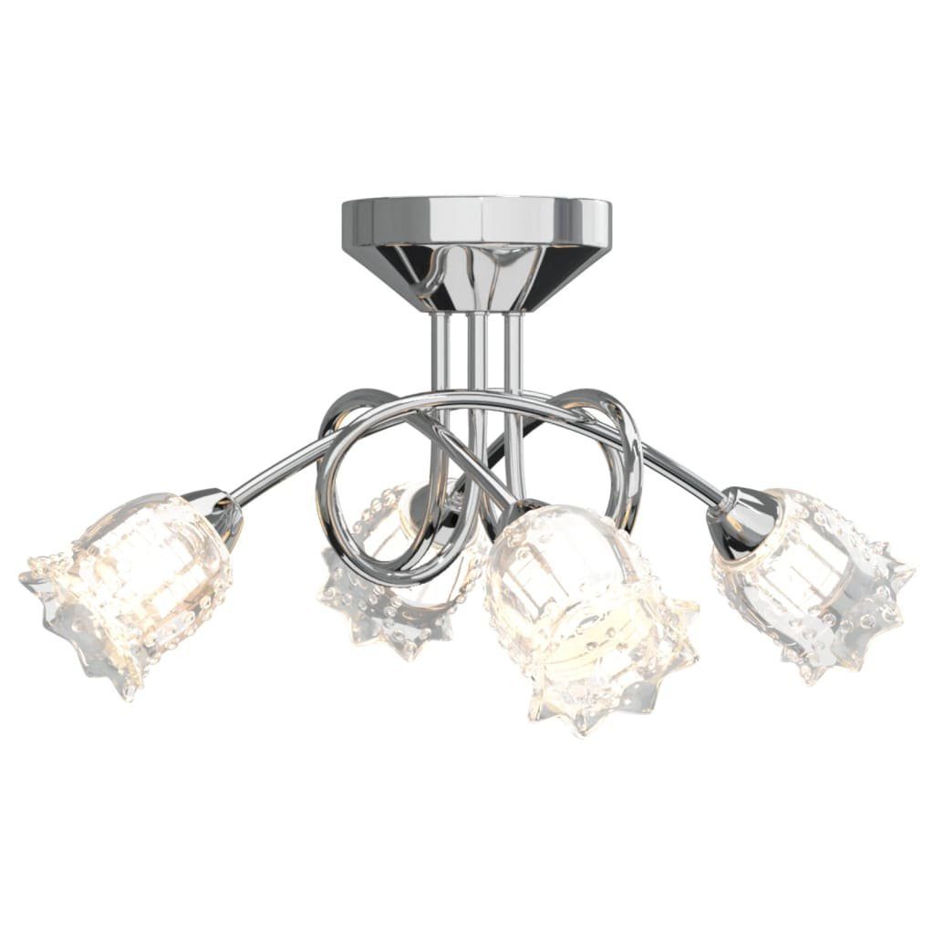 vidaXL Steckdose Deckenleuchte G9 4 für Glasschirmen Blumenform LEDs mit in