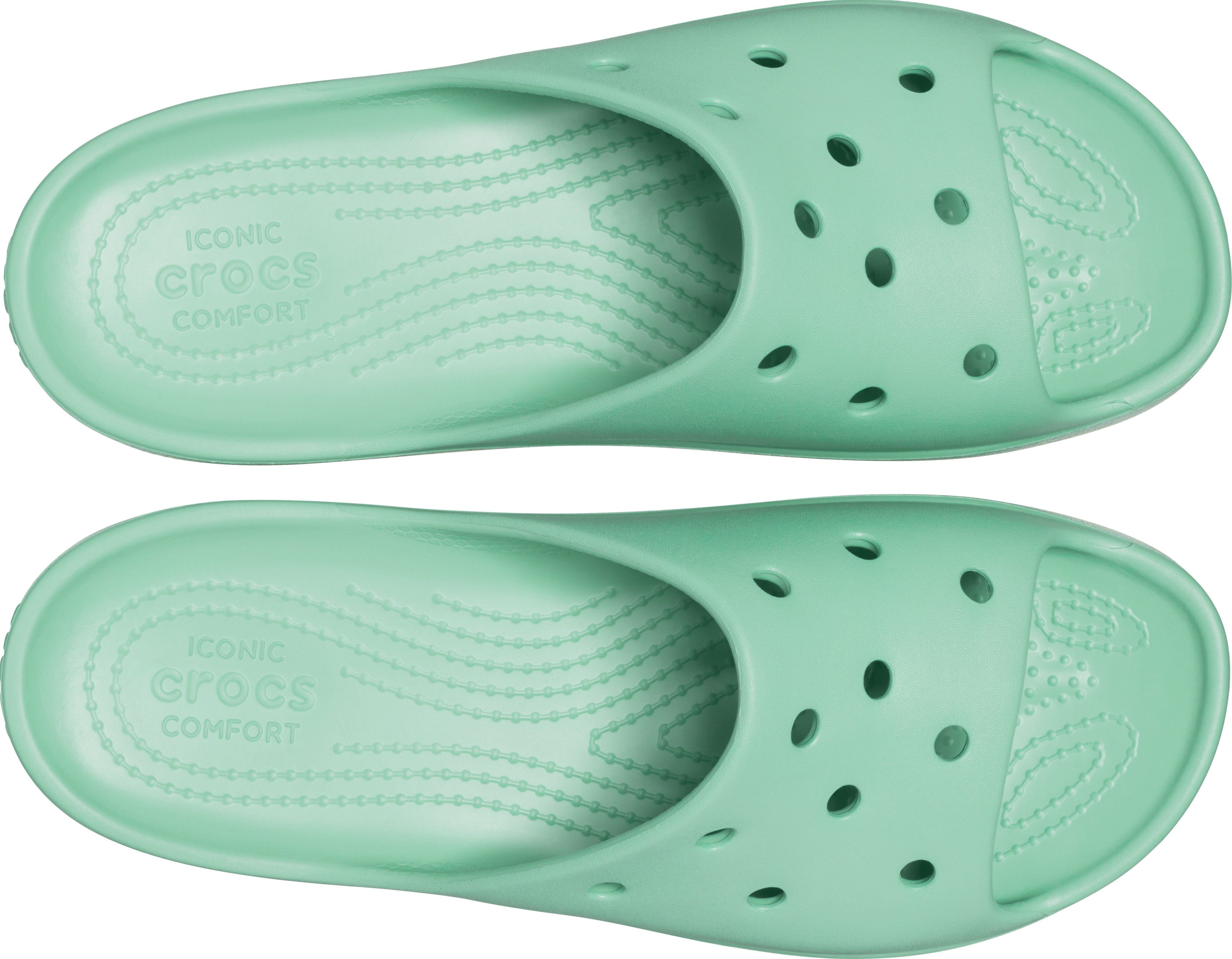 (Packung) Platform Slide Crocs Classic jade Badepantolette
