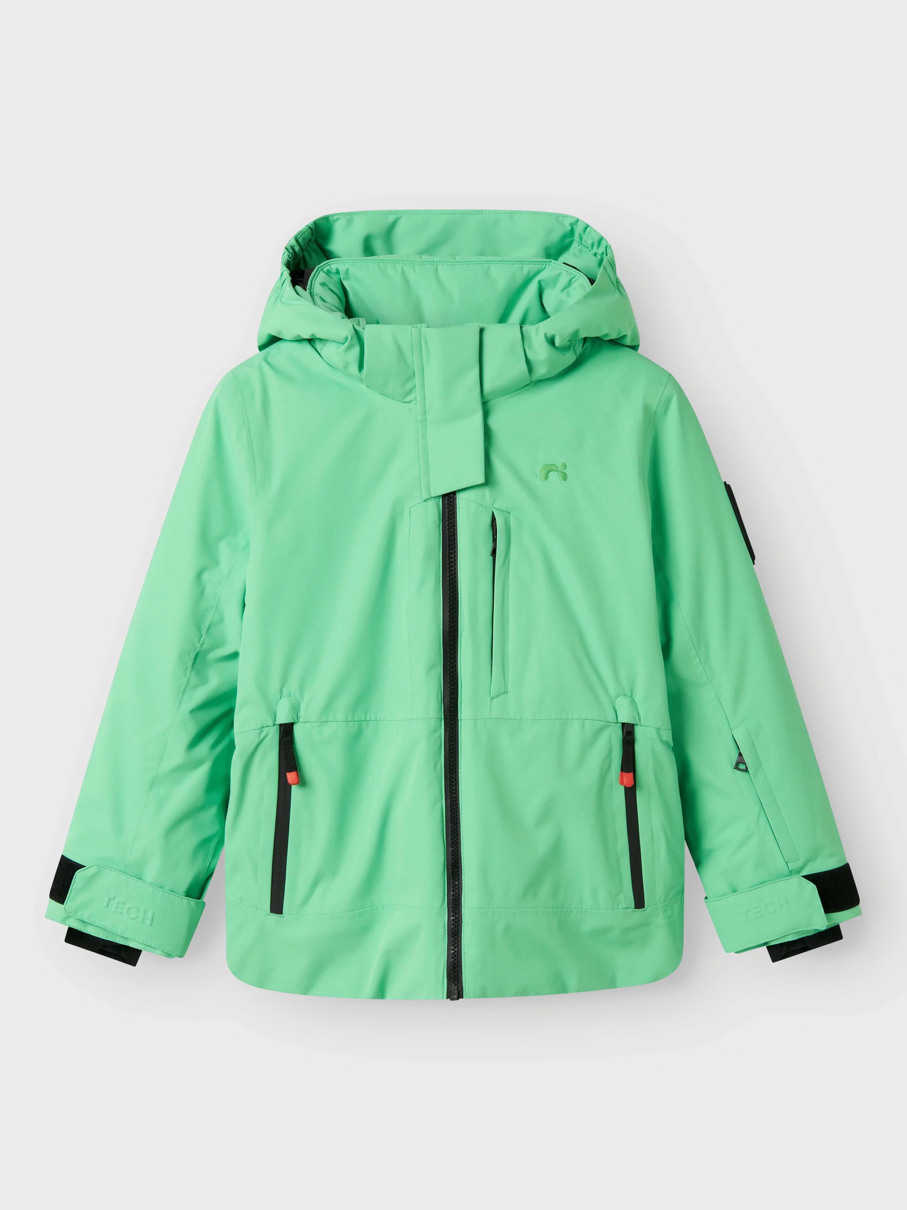 Name It Skijacke NKNSLOPE10 JACKET SKI EDITION FO NOOS Skipasstasche, Recco-Reflektor, winddicht, wasserdicht – Bild 2 von 5