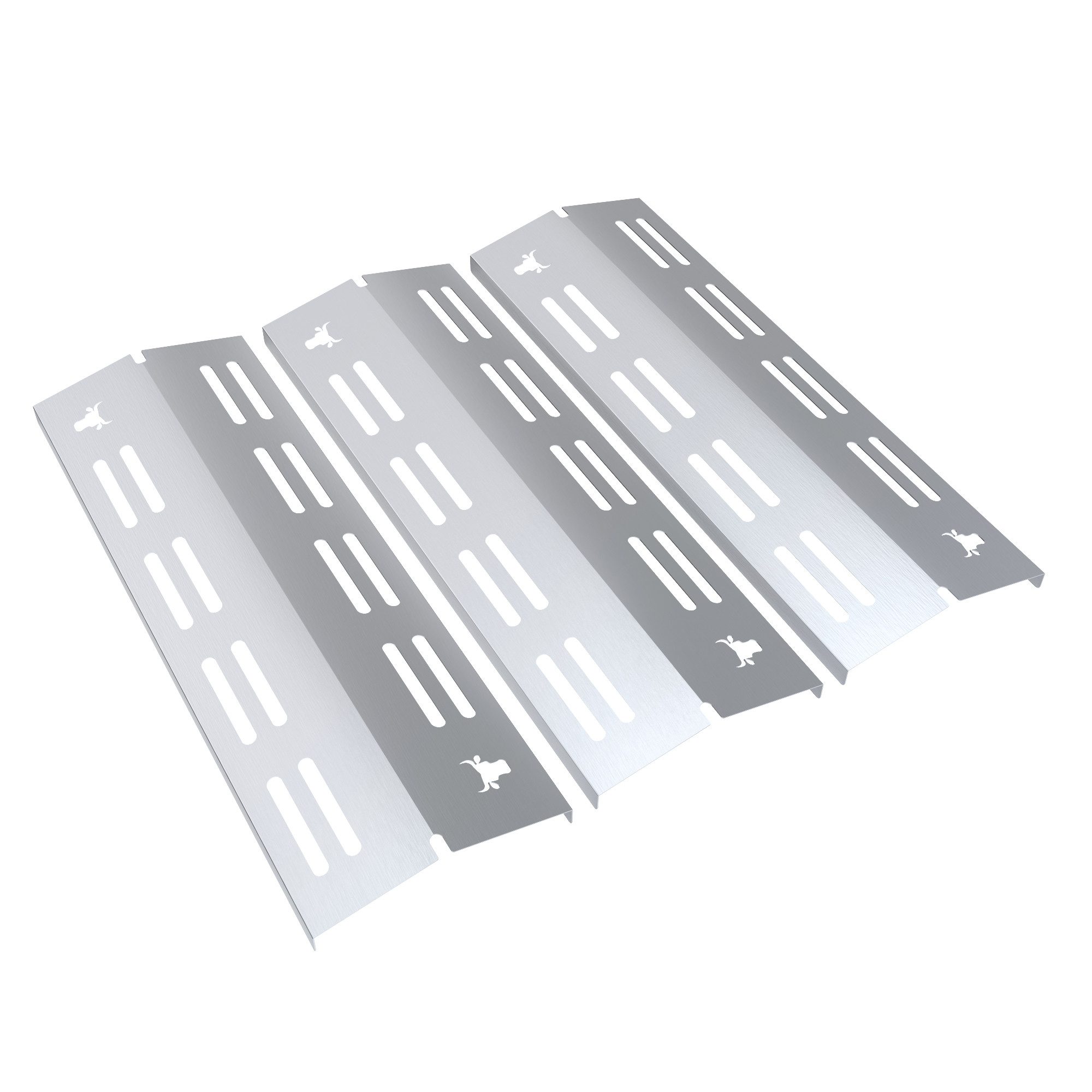 tuning-art Grillerweiterung GA42 Brennerabdeckung Set Edelstahl für Enders Chicago 3