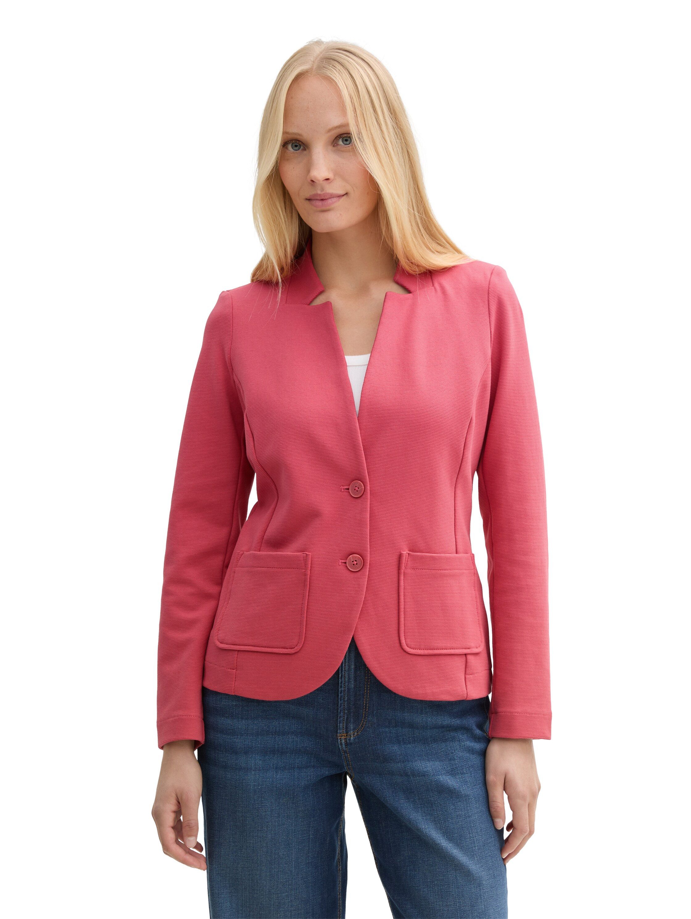 TOM TAILOR Sweatblazer Ottoman mit aufgesetzten günstig online kaufen