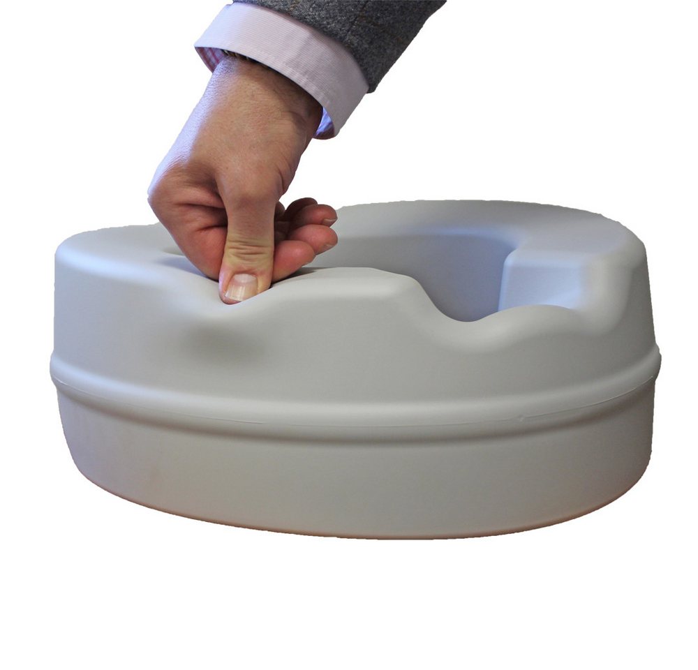 Thumbnail - Herdegen Toilettensitzerhöhung Contact Plus NEO – weich Toilettensitzerhöhung mit Deckel, Erhöhung der Sitzposition: 11 ...
