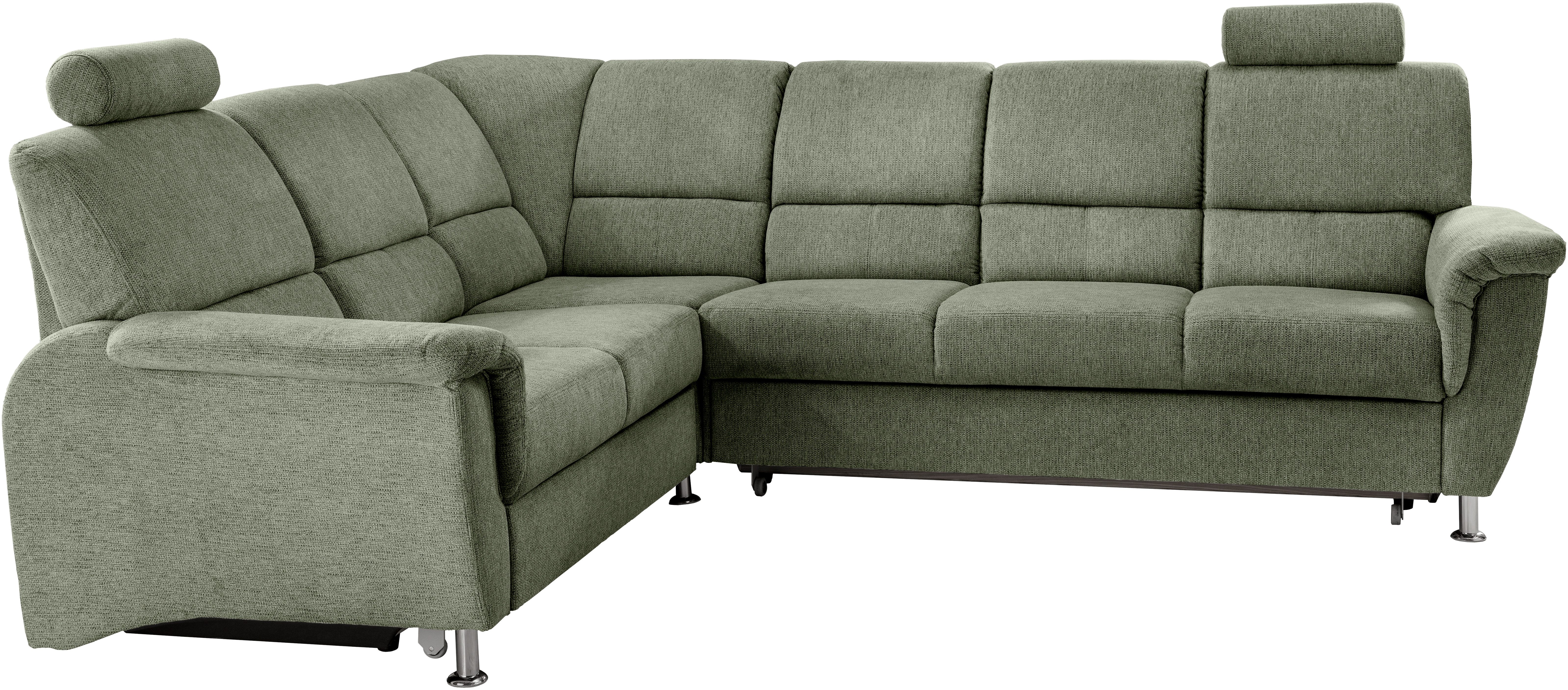 Home affaire Ecksofa "Pisa L-Form, mit Schlaffunktion, Stauraum, 2x höhenve günstig online kaufen