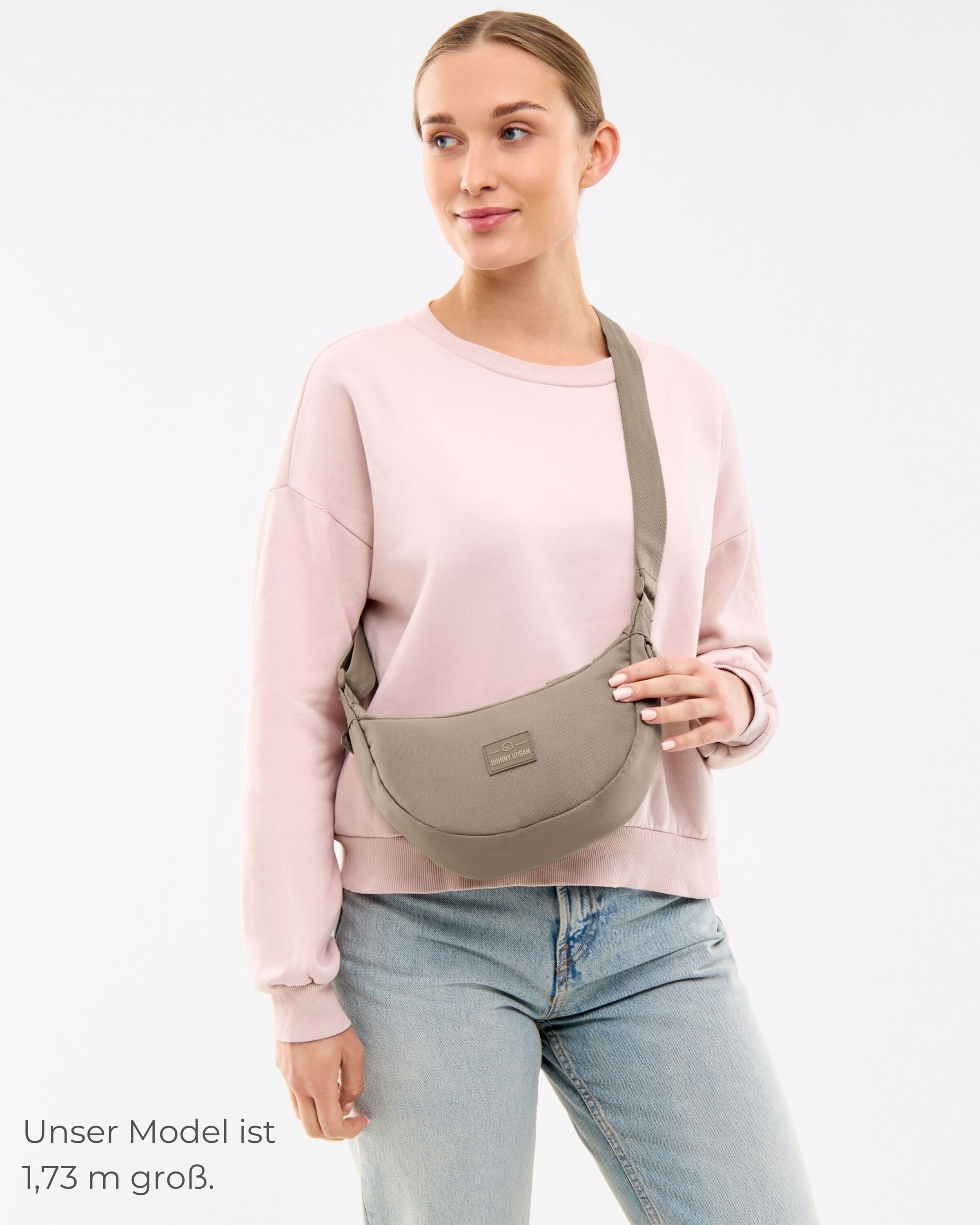 Johnny Urban Umhängetasche Ally Small Half Moon Bag, Kleine Crossbody Bag in Halbmond Form, Wasserabweisend