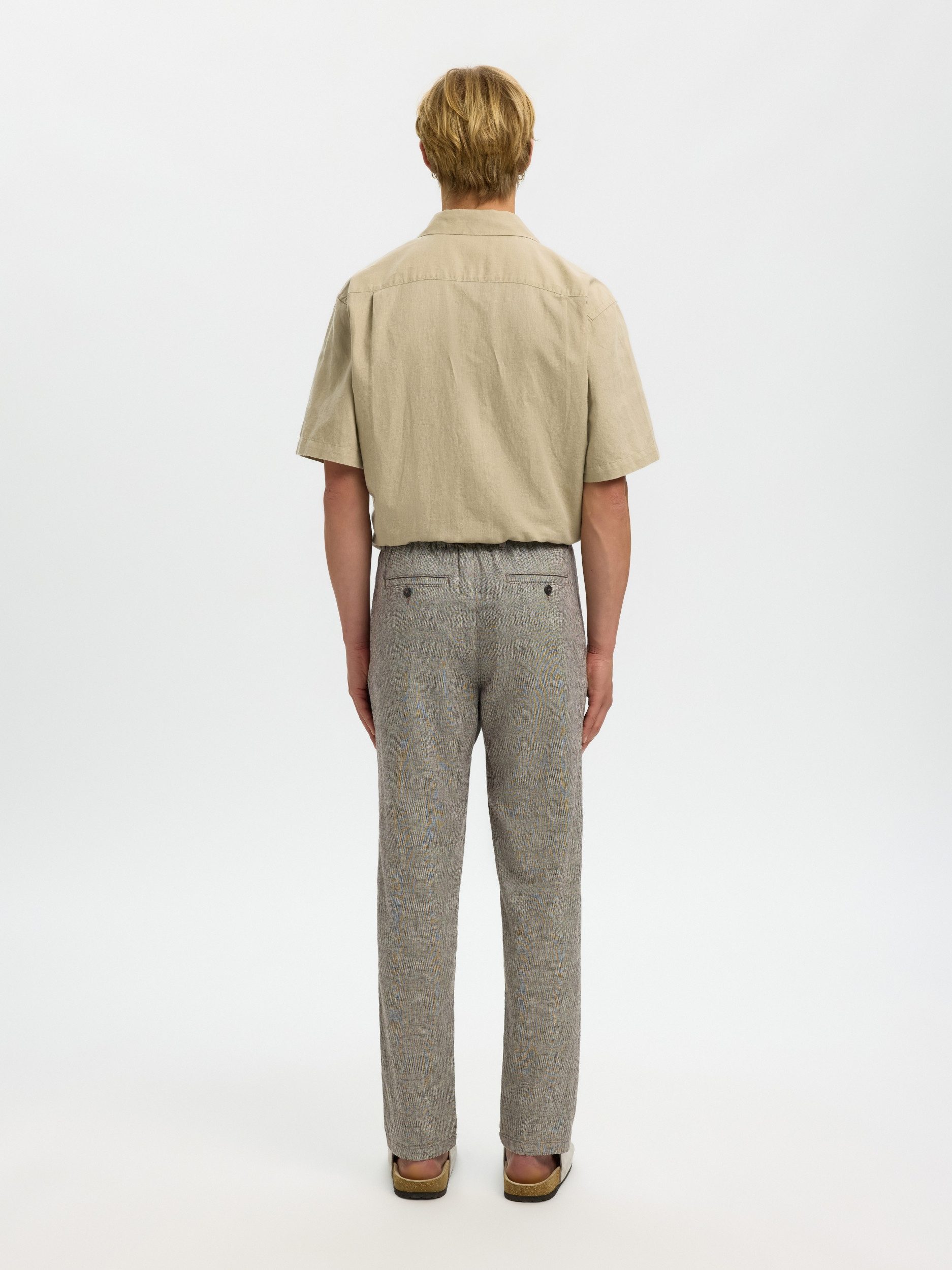 SELECTED HOMME Leinenhose SLH172-SLIMTAPE BRODY LINEN BLD PNT