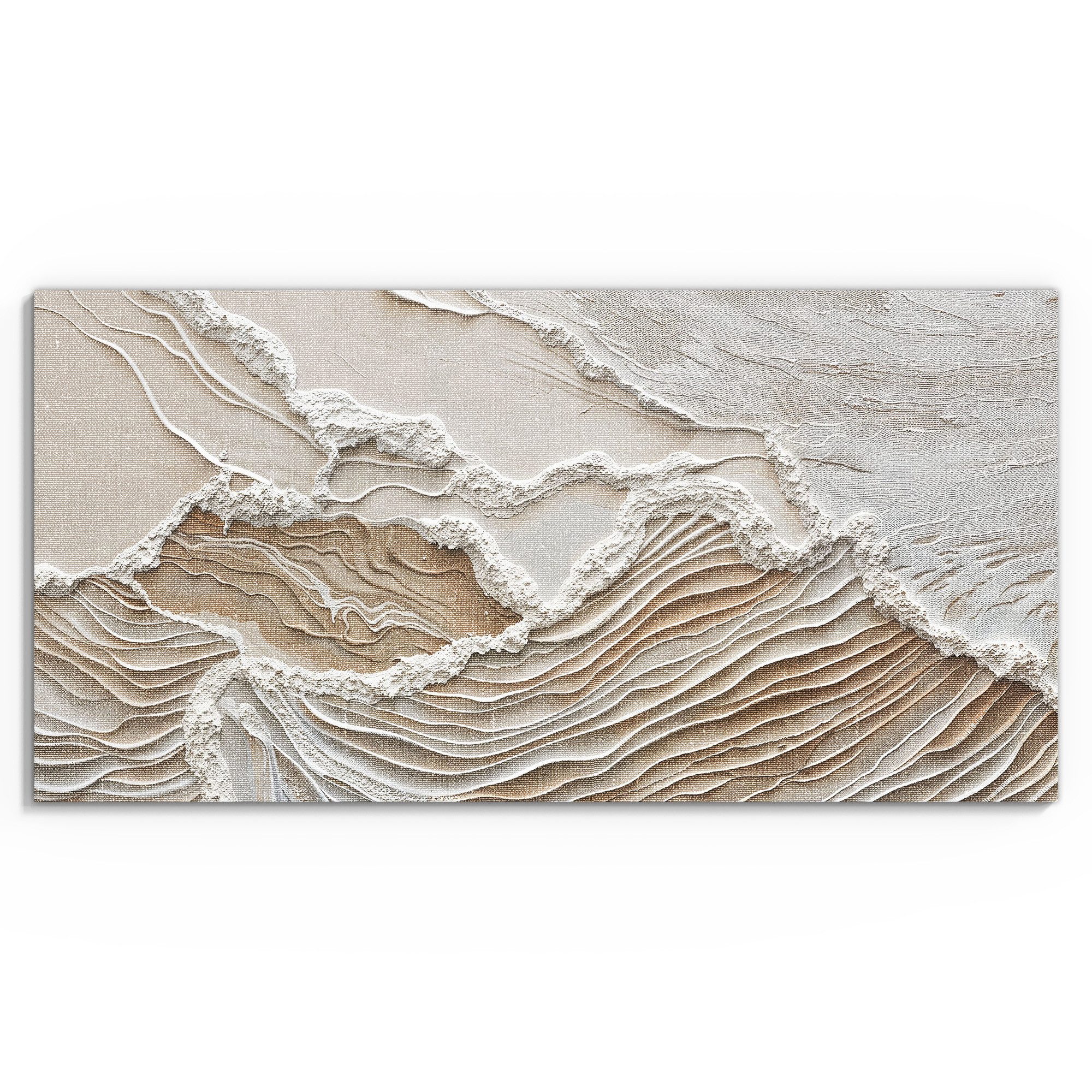 DEQORI Leinwandbild 'Sandwellenzauber', 'Sandwellenzauber', Hybrid Leinwand günstig online kaufen