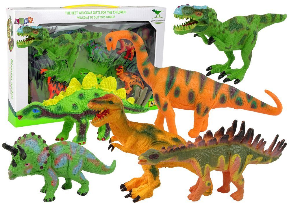Spielfigur Set Dinosaurier-Figuren Modell Tiere Dinosaurier Spielzeug Gummi Figur