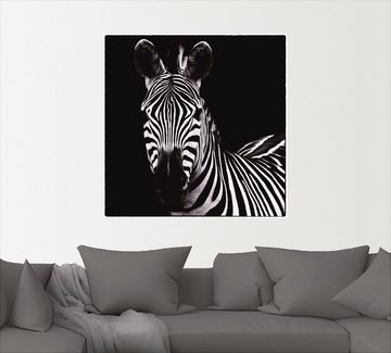 Artland Wandbild Zebra II, Wildtiere (1 St), als Leinwandbild, Wandaufkleber in verschied. Größen