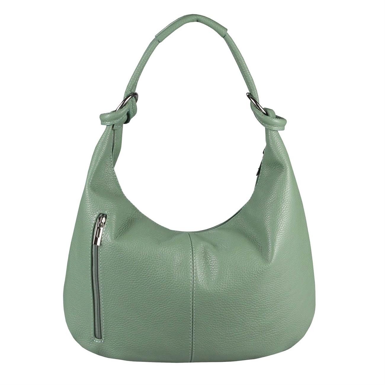 ITALYSHOP24 Schultertasche Made in Italy Damen XXL Leder Shopper, als Handtasche, Henkeltasche, Schultertasche tragbar