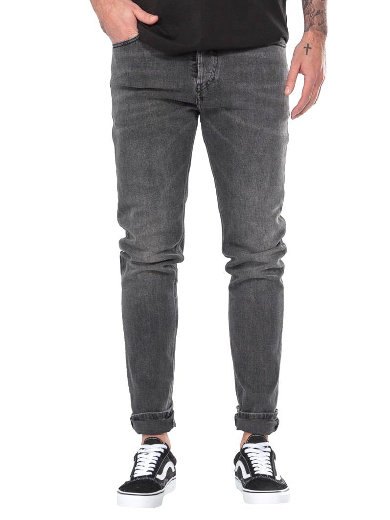Diesel Slim-fit-Jeans Low Waist Stretch Grau - D-Luster 009ZT