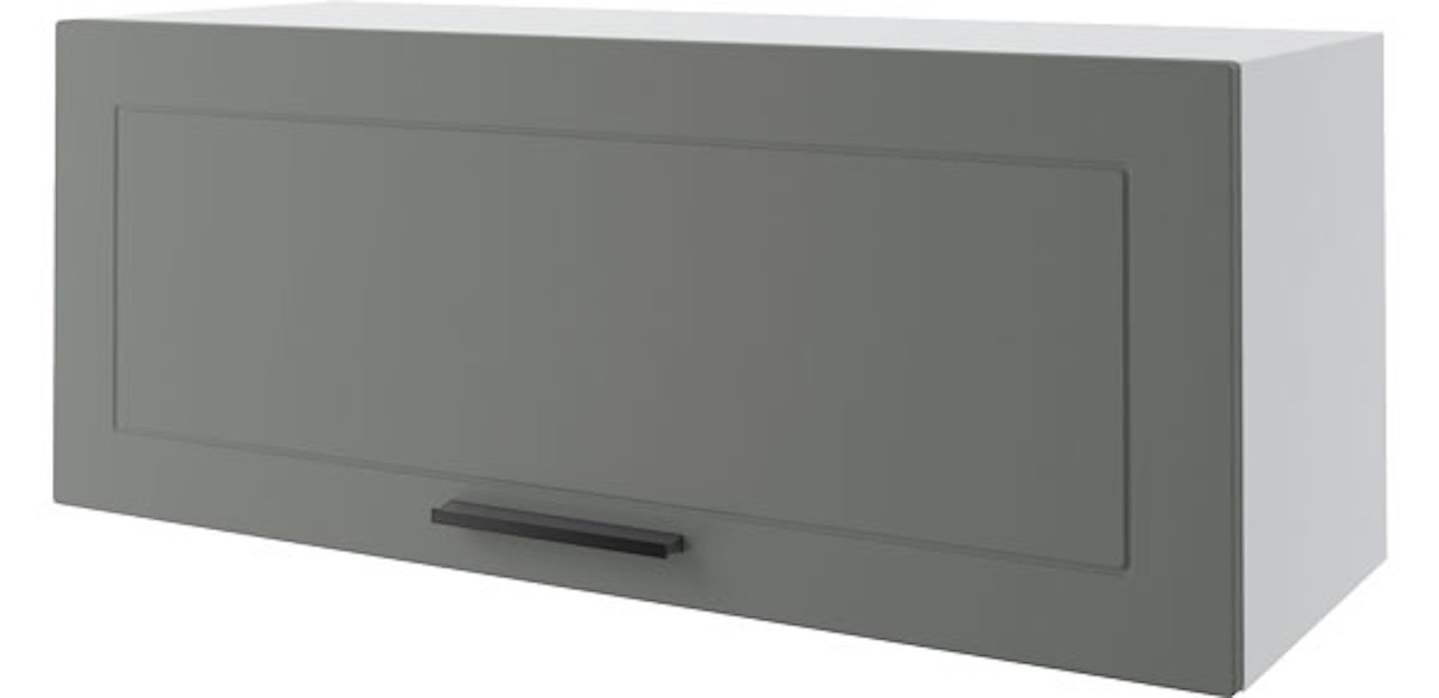 Feldmann-Wohnen Klapphängeschrank Kvantum 90cm dust Korpusfarbe Klapptür grey mit (Kvantum) & wählbar matt Front- 1