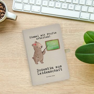 Mr. & Mrs. Panda Notizbuch Dozentin Leidenschaft - Transparent - Geschenk, Vorlesung, Tutorin, A Mr. & Mrs. Panda, Personalisierbar