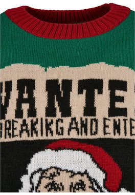 URBAN CLASSICS Rundhalspullover Urban Classics Herren Wanted Christmas Sweater (1-tlg)