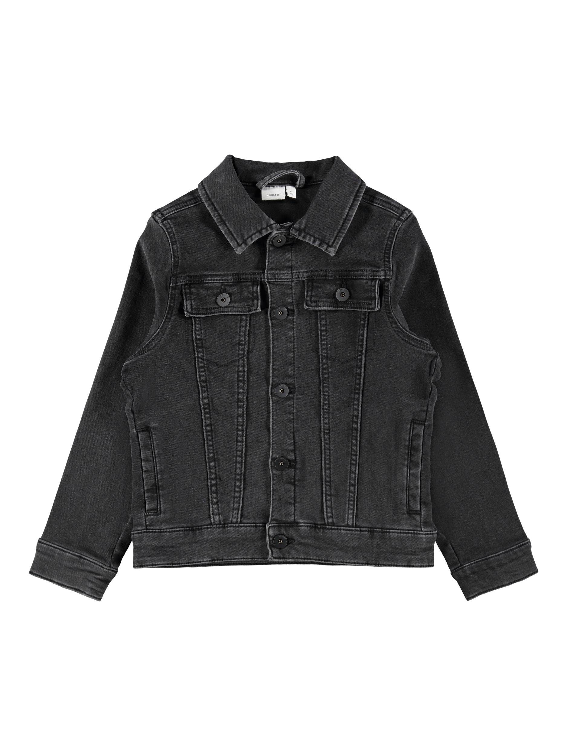 Name It Jeansjacke NKMTIMES DNM SWE JACKET sehr weich, robuster Sweatdenim,  bequeme und strapazierfähige Jacke aus Baumwolle für Kinder