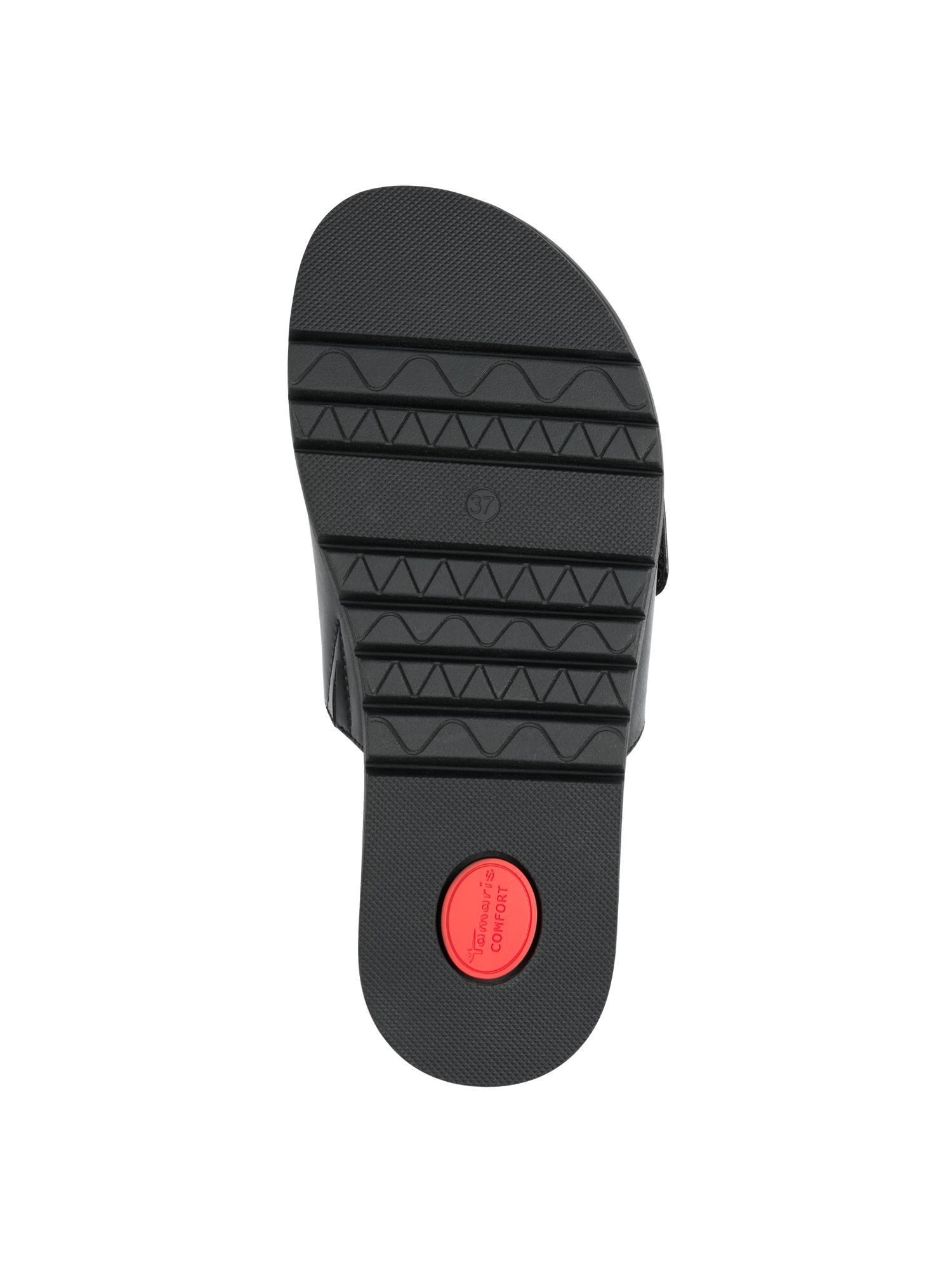 Tamaris WIDE FIT MultiAdjustable, comfortFit aus Leder Pantolette MultiAdjustable