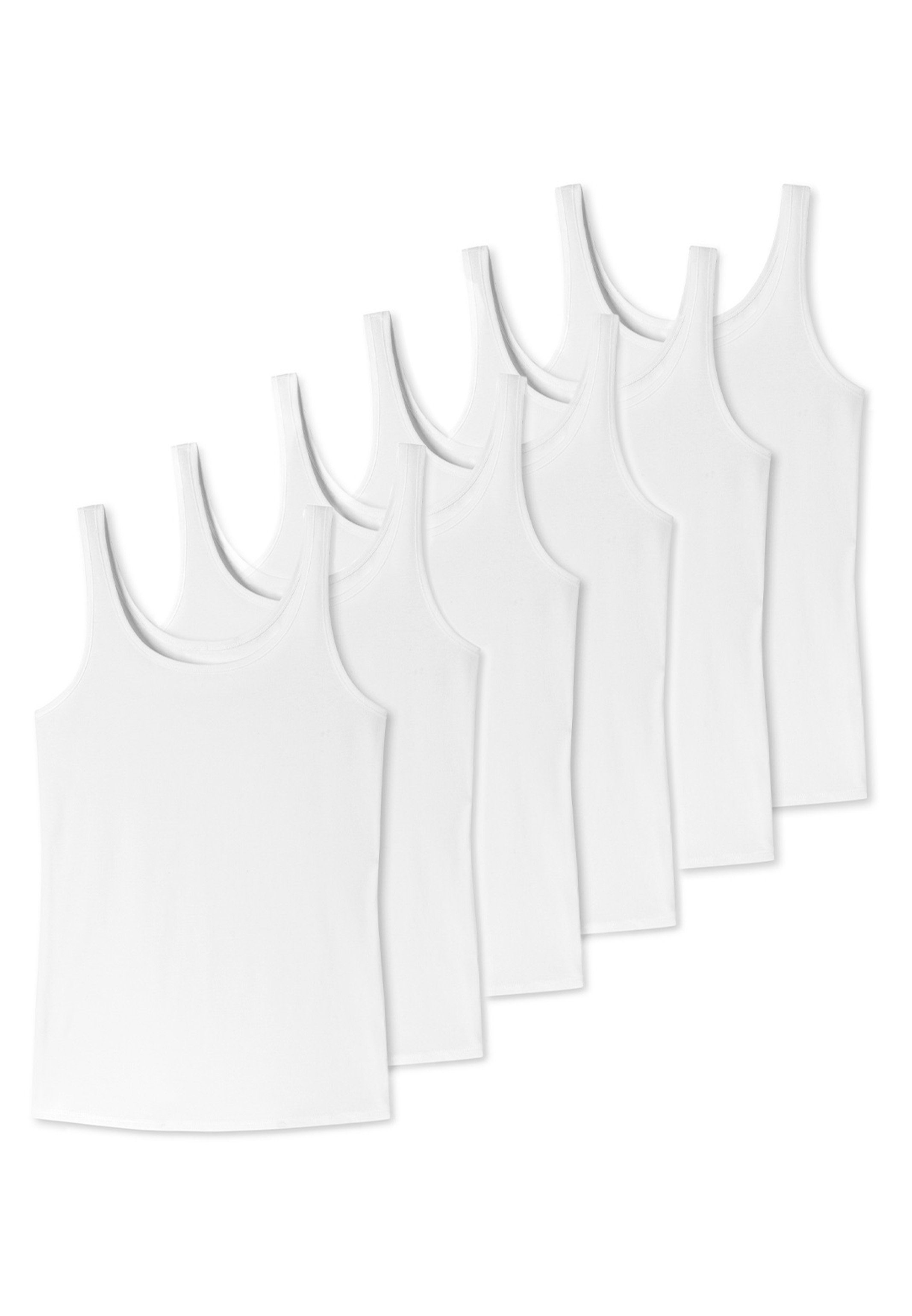 uncover by SCHIESSER Unterhemd 6er Pack Cotton (Spar-Set, 6-St) Unterhemd / Tanktop - Baumwolle - Mit hohem Baumwollanteil