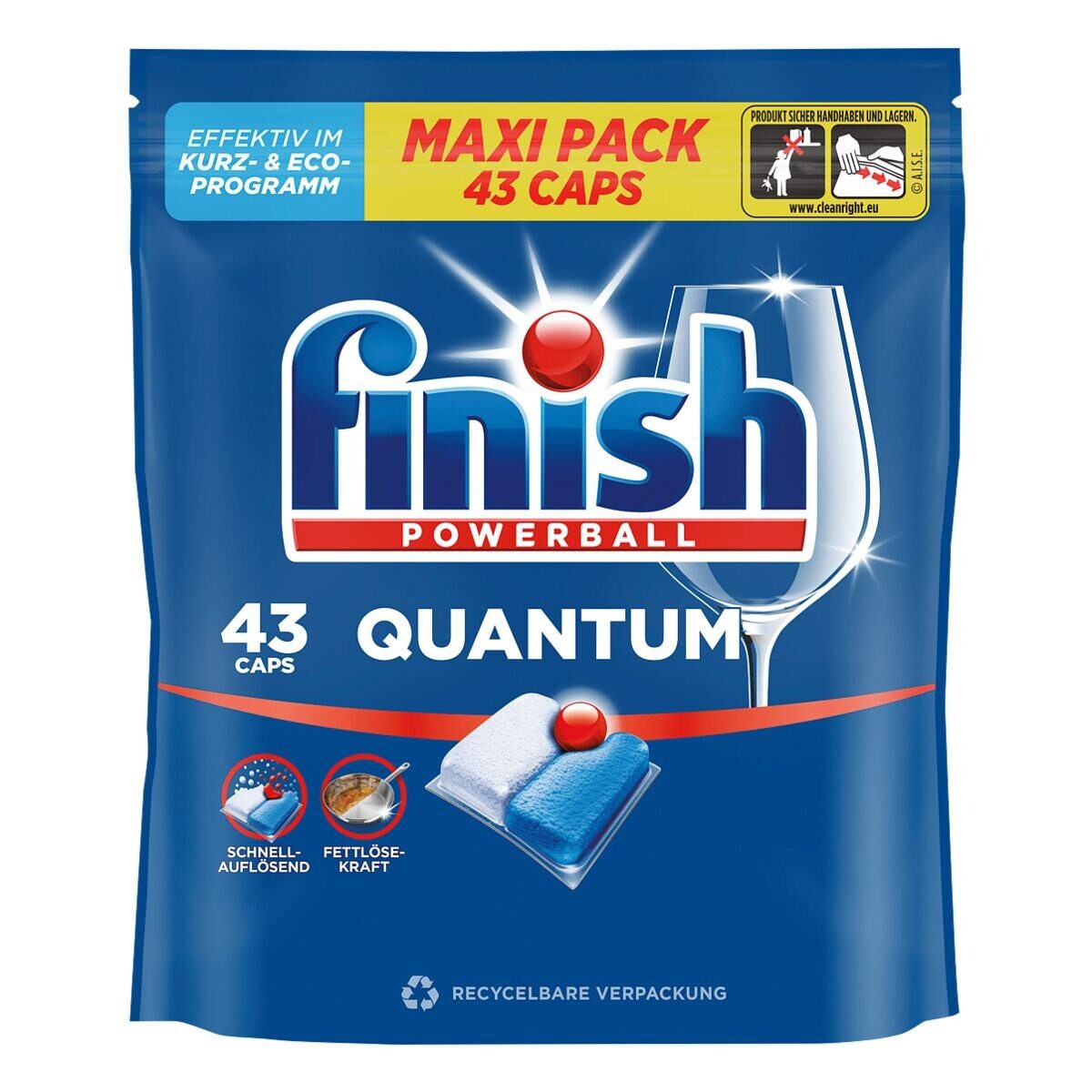 FINISH Powerball Quantum Fresh Spülmaschinentabs (43 Caps)
