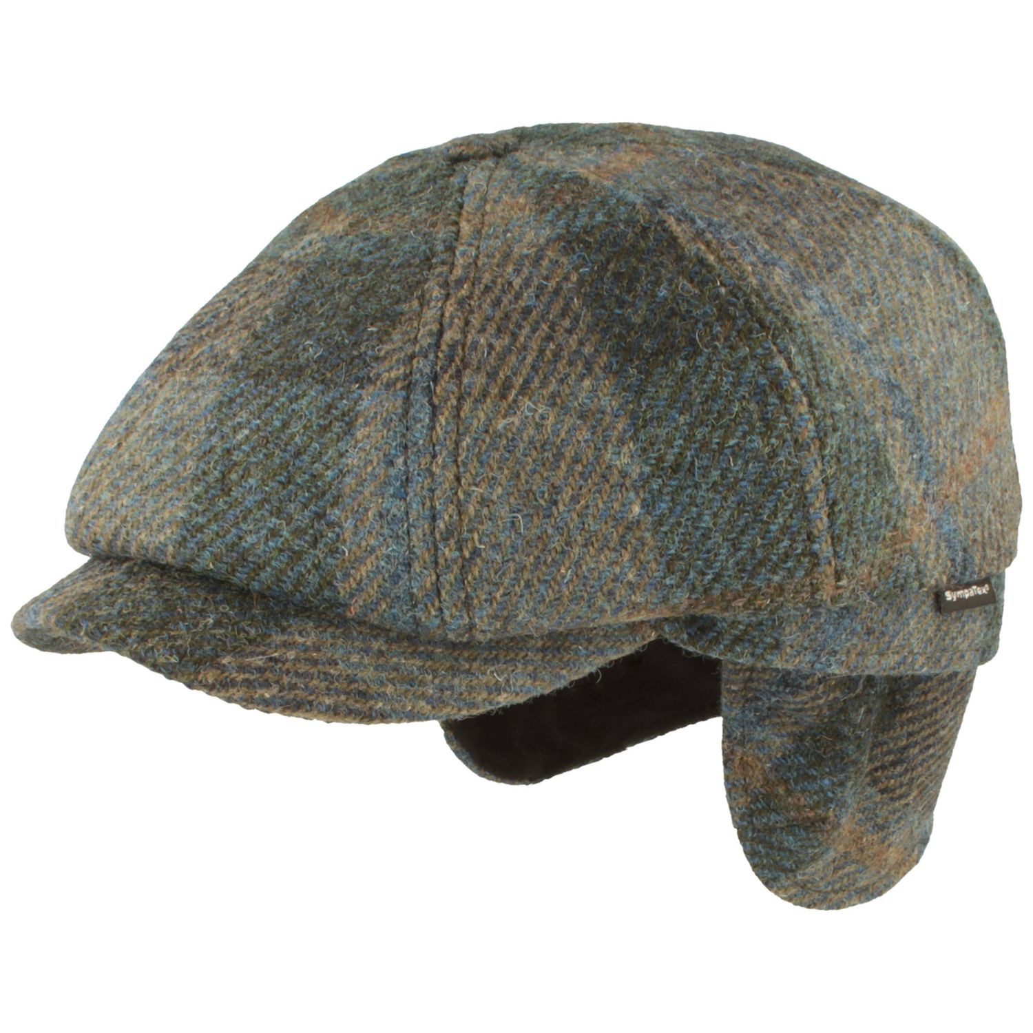 Breiter Schiebermütze 8-tlg Schiebermütze aus Harris Tweed SympaTex
