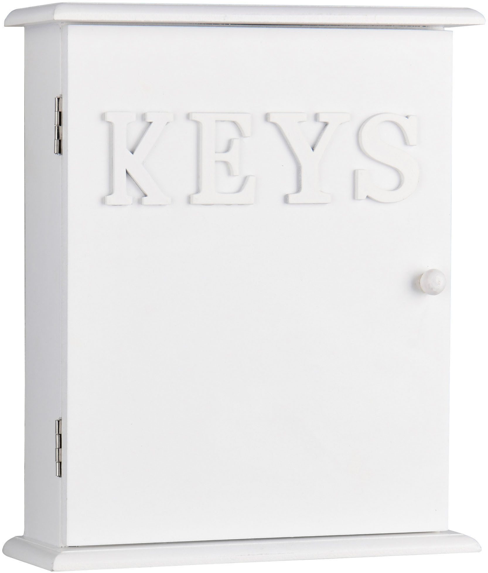 furnling Schlüsselkasten Shella, mit Klapptür, 6 Haken, elegantes Ablageelement mit "KEYS"-Schriftzug