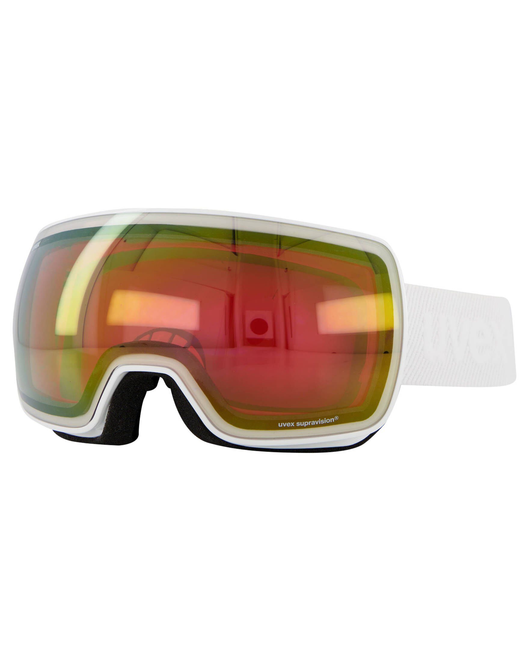 (100) COMPACT Skibrille/Snowboardbrille FM Skibrille Uvex weiß