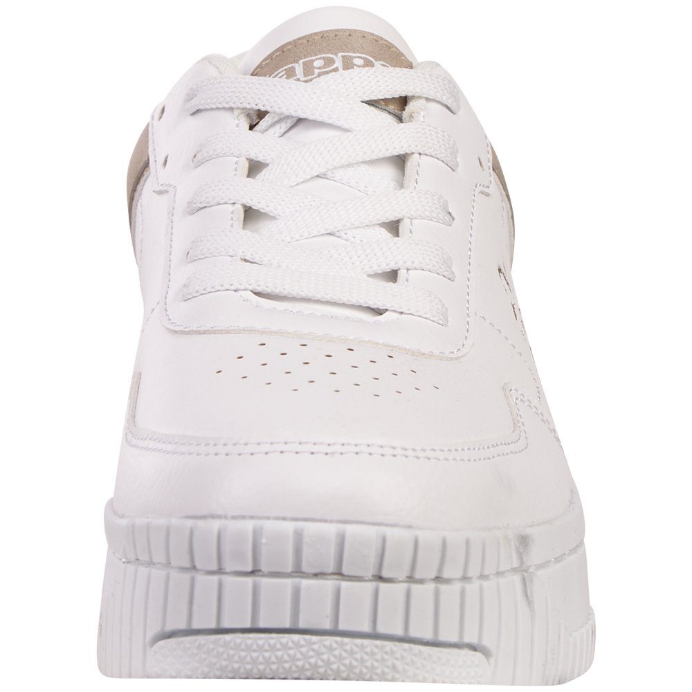 modischen white-offwhite - Sneaker Kappa Glanzdetails mit