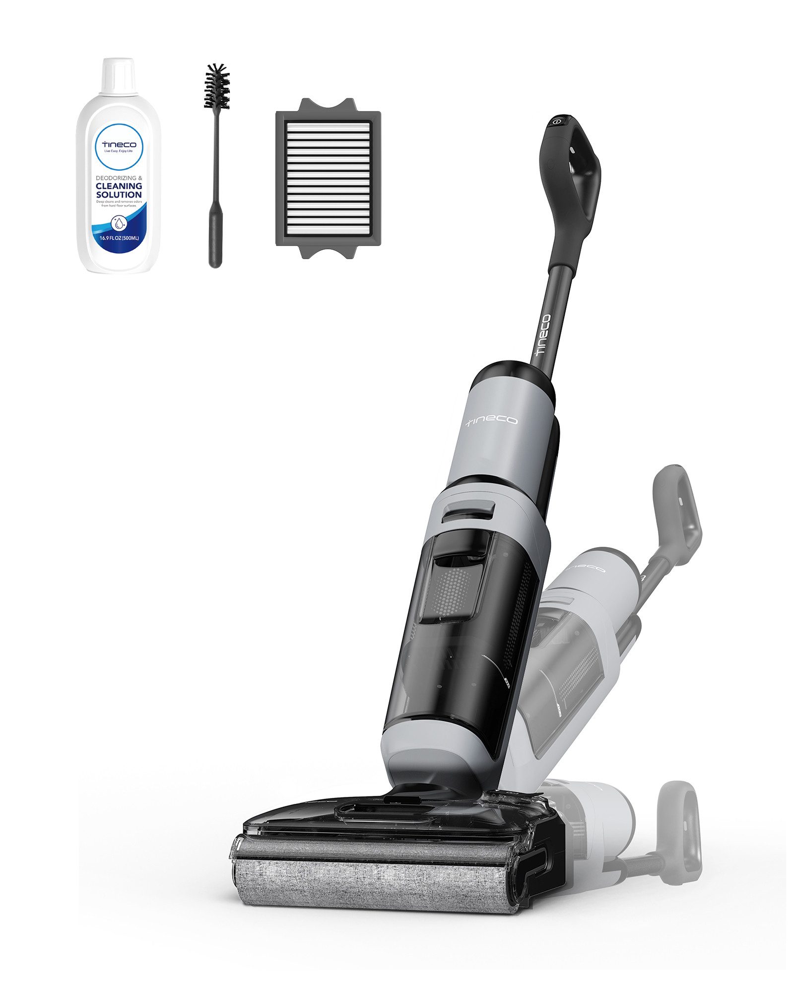 Tineco Nass-Trocken-Sauger FLOOR ONE i5 Stretch Plus, 210 W, beutellos, Selbstreinung, 20kpa Saugleistung, 180° Grad Neigung