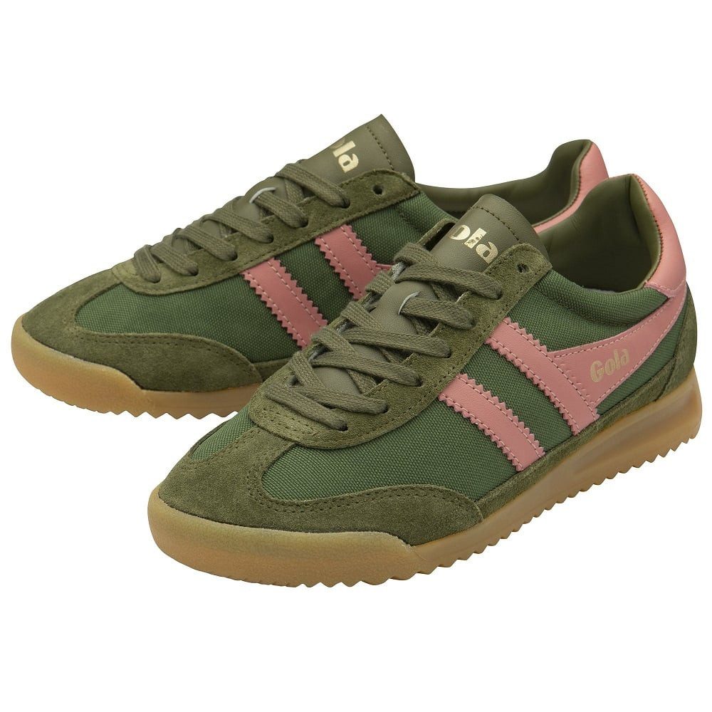 Gola Tornado 2025 militärgrün/pink Damen Sneaker