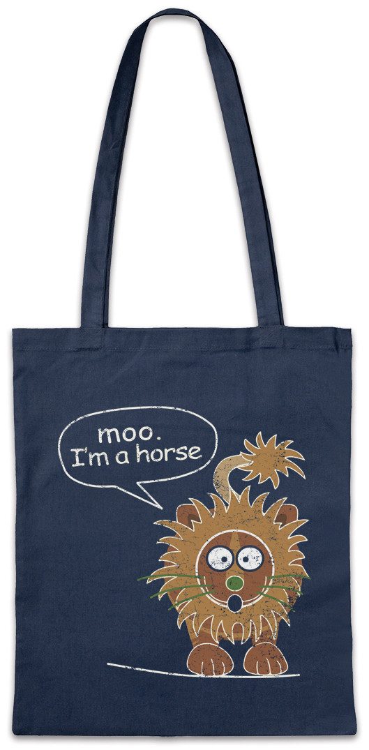 Beuteltasche Moo I'm A Horse Stofftasche Modern Fun Family Philip Humphrey „Phil“